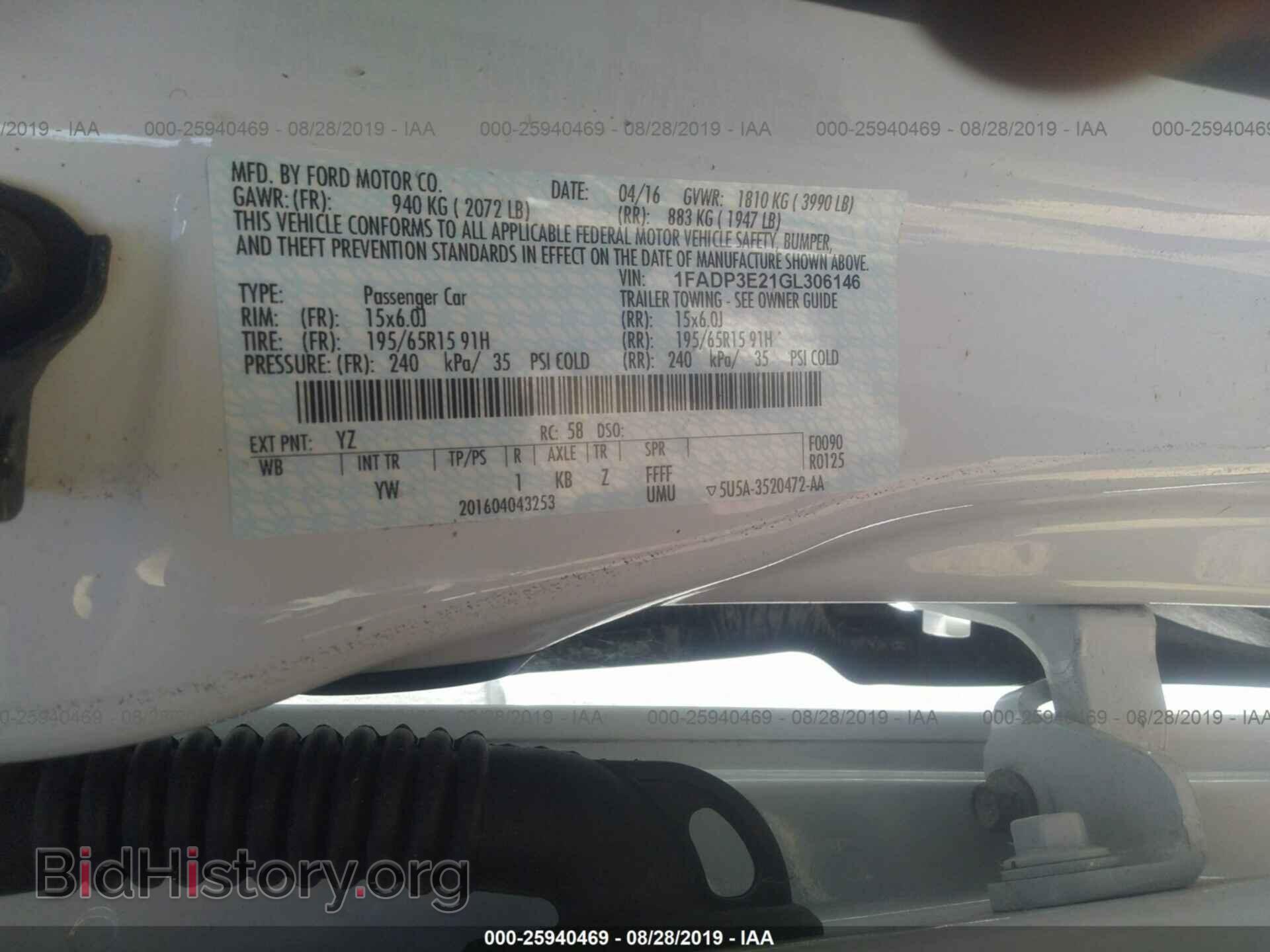 2016 FORD FOCUS - VIN: 1FADP3E21GL306146 - Photo 9