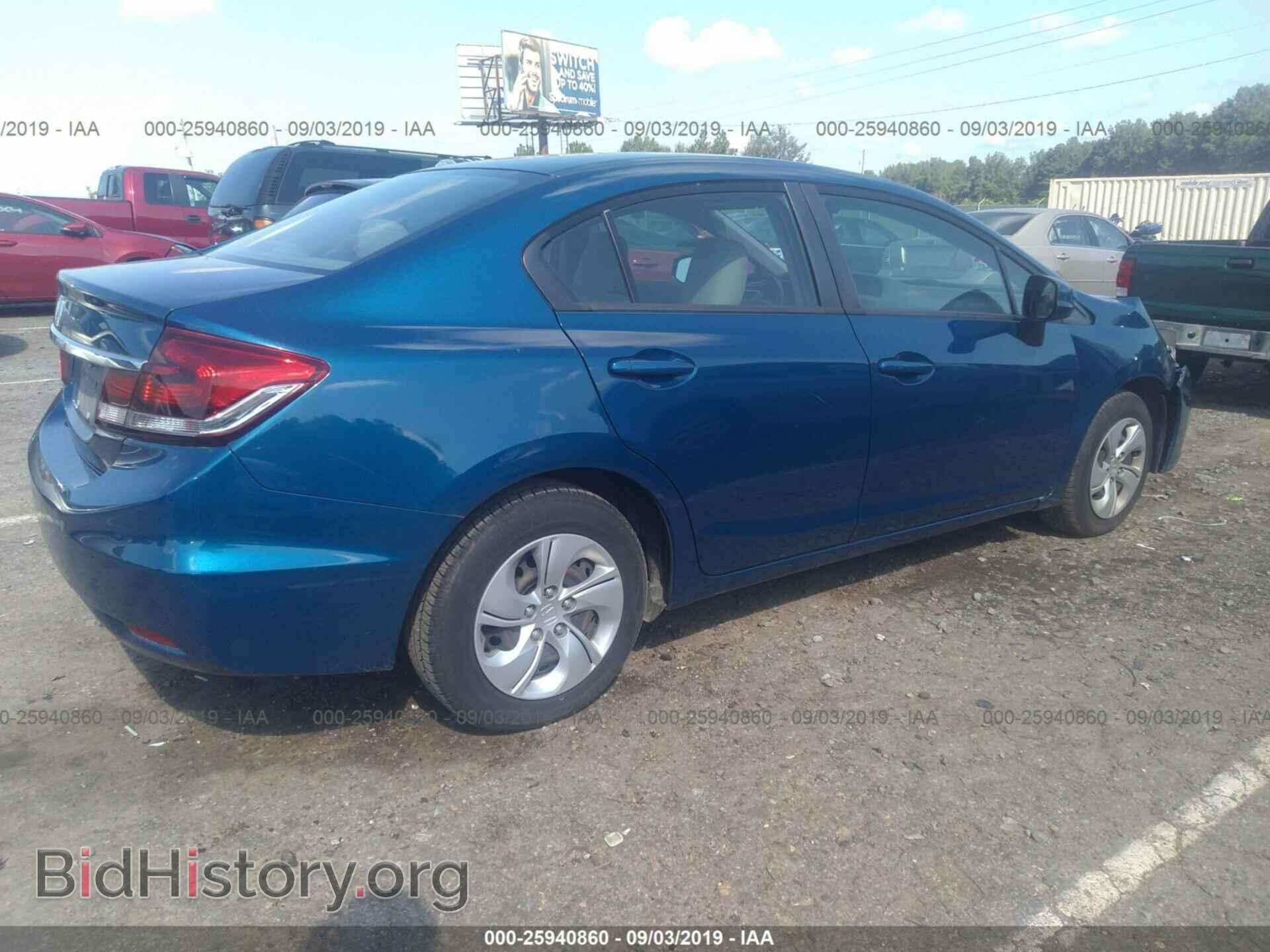 2013 HONDA CIVIC - VIN: 2HGFB2F58DH529461 - Фото 4