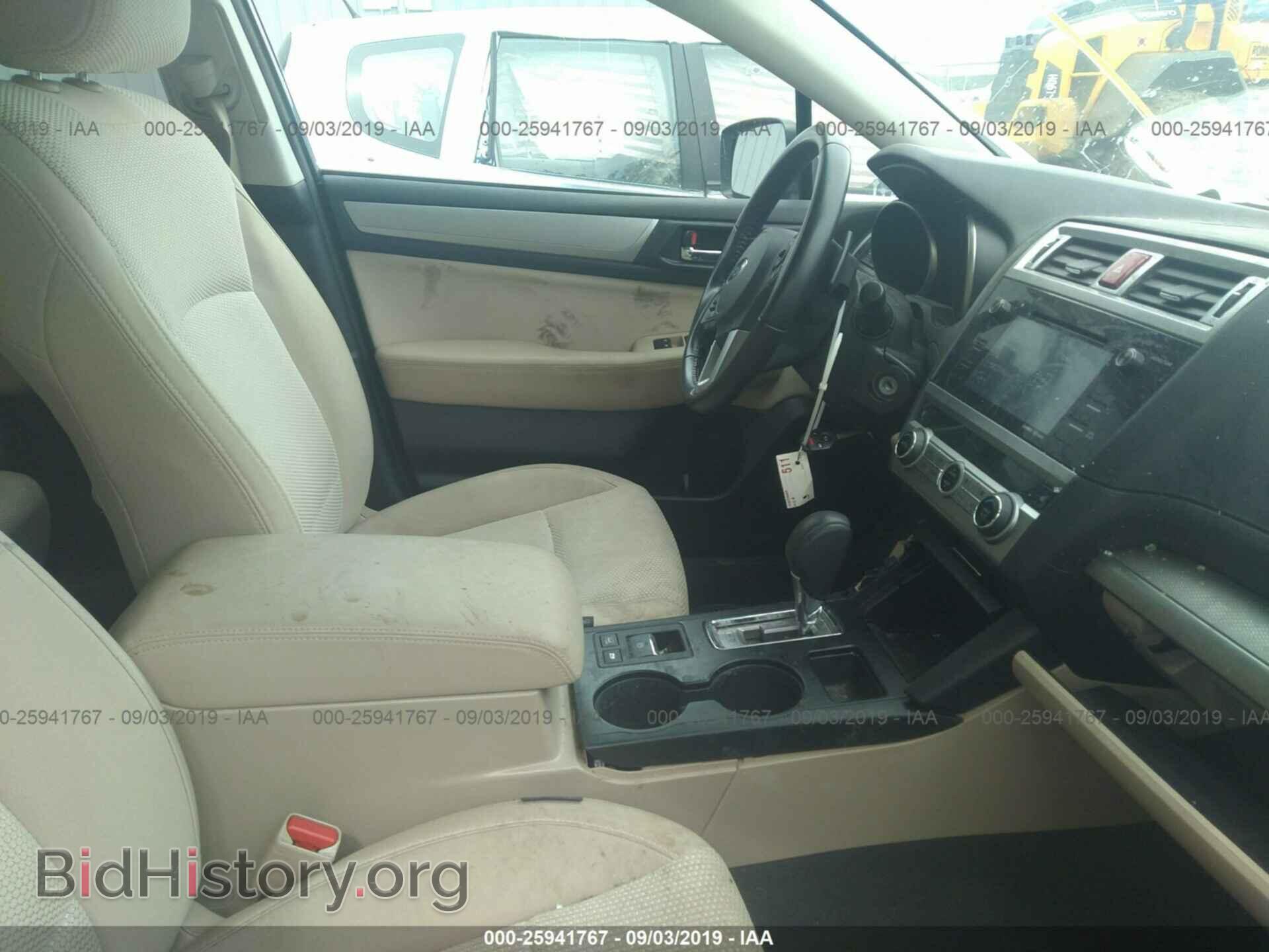 2016 SUBARU OUTBACK - VIN: 4S4BSBFC4G3329241 - Фото 5