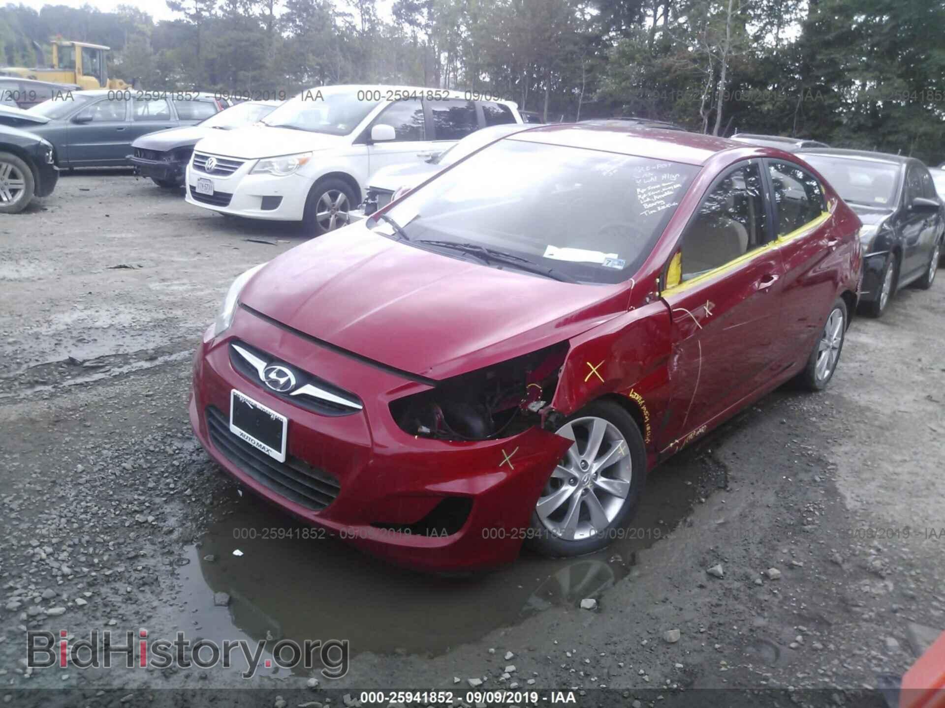 2012 HYUNDAI ACCENT - VIN: KMHCU4AE7CU062698 - Фото 2