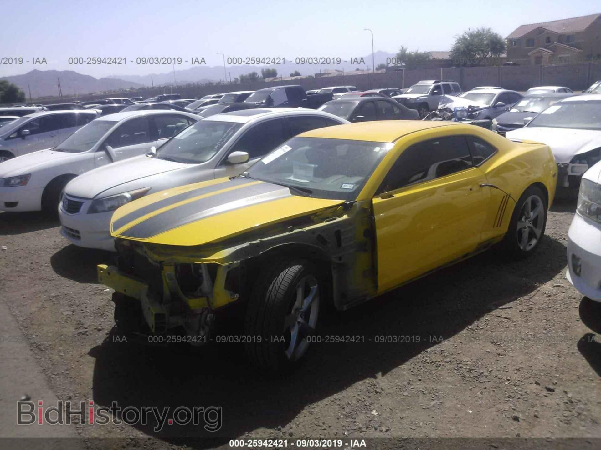 2012 CHEVROLET CAMARO - VIN: 2G1FA1E37C9134037 - Фото 2