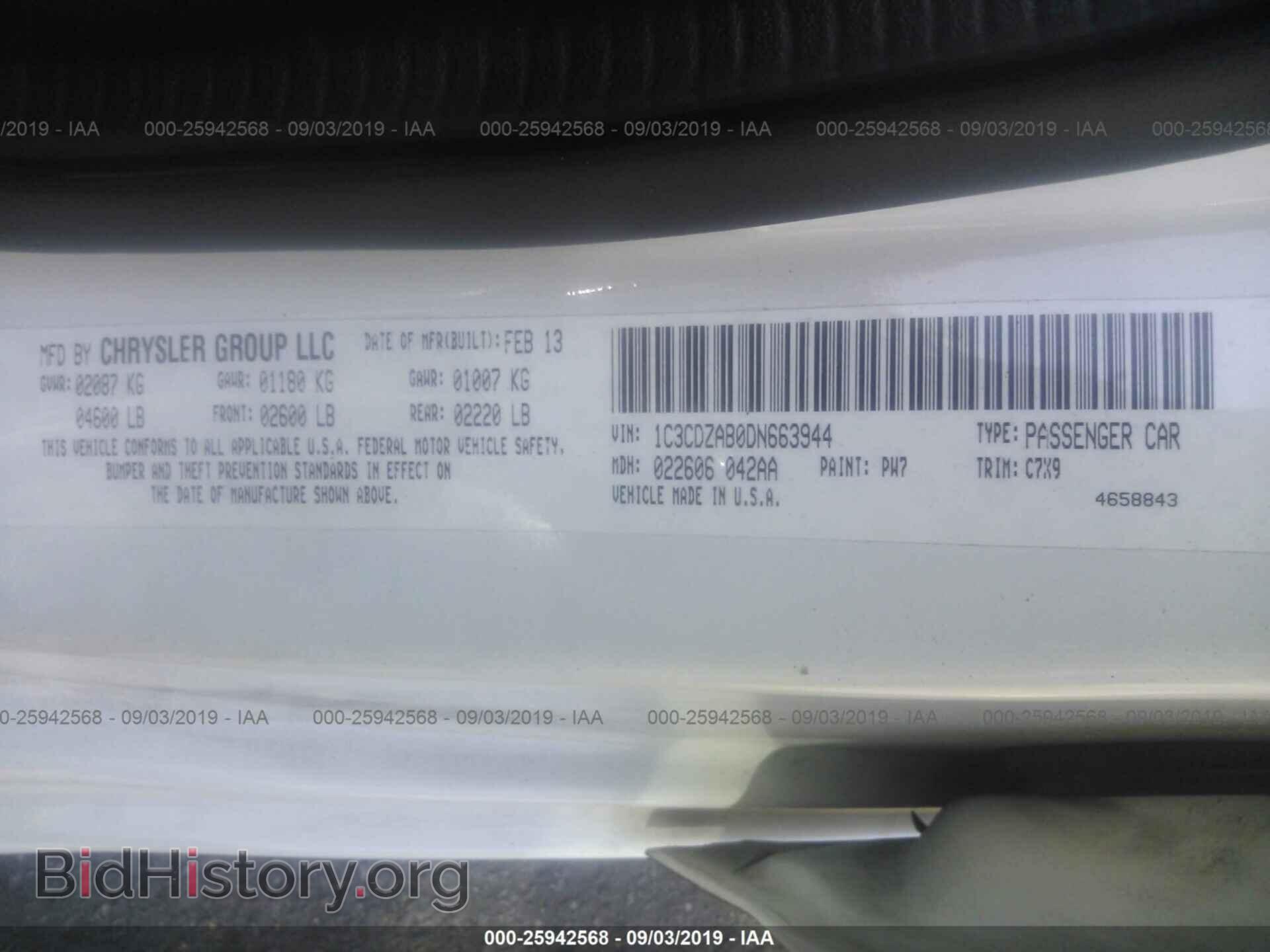 2013 DODGE AVENGER - VIN: 1C3CDZAB0DN663944 - Photo 9