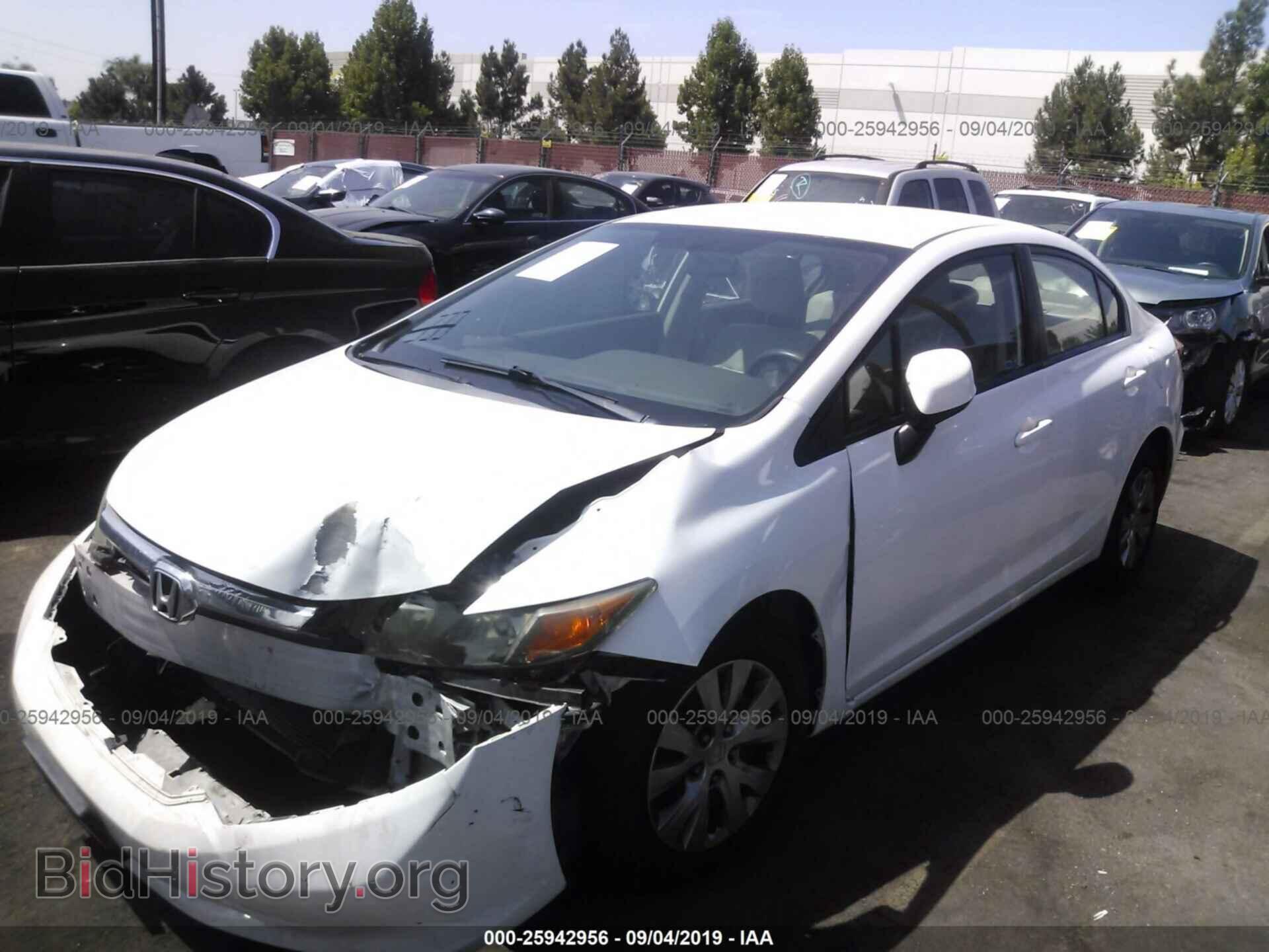 2012 HONDA CIVIC - VIN: 2HGFB2F55CH571634 - Photo 2