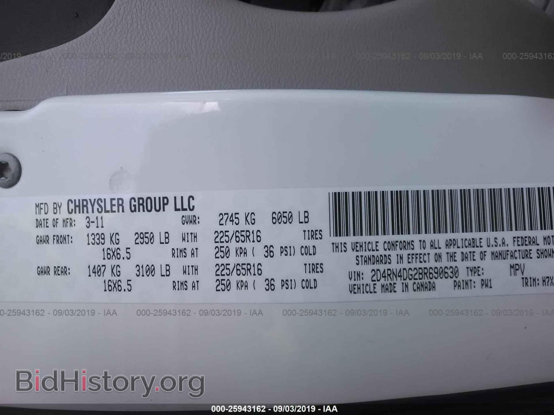 2011 DODGE GRAND CARAVAN - VIN: 2D4RN4DG2BR690630 - Фото 9