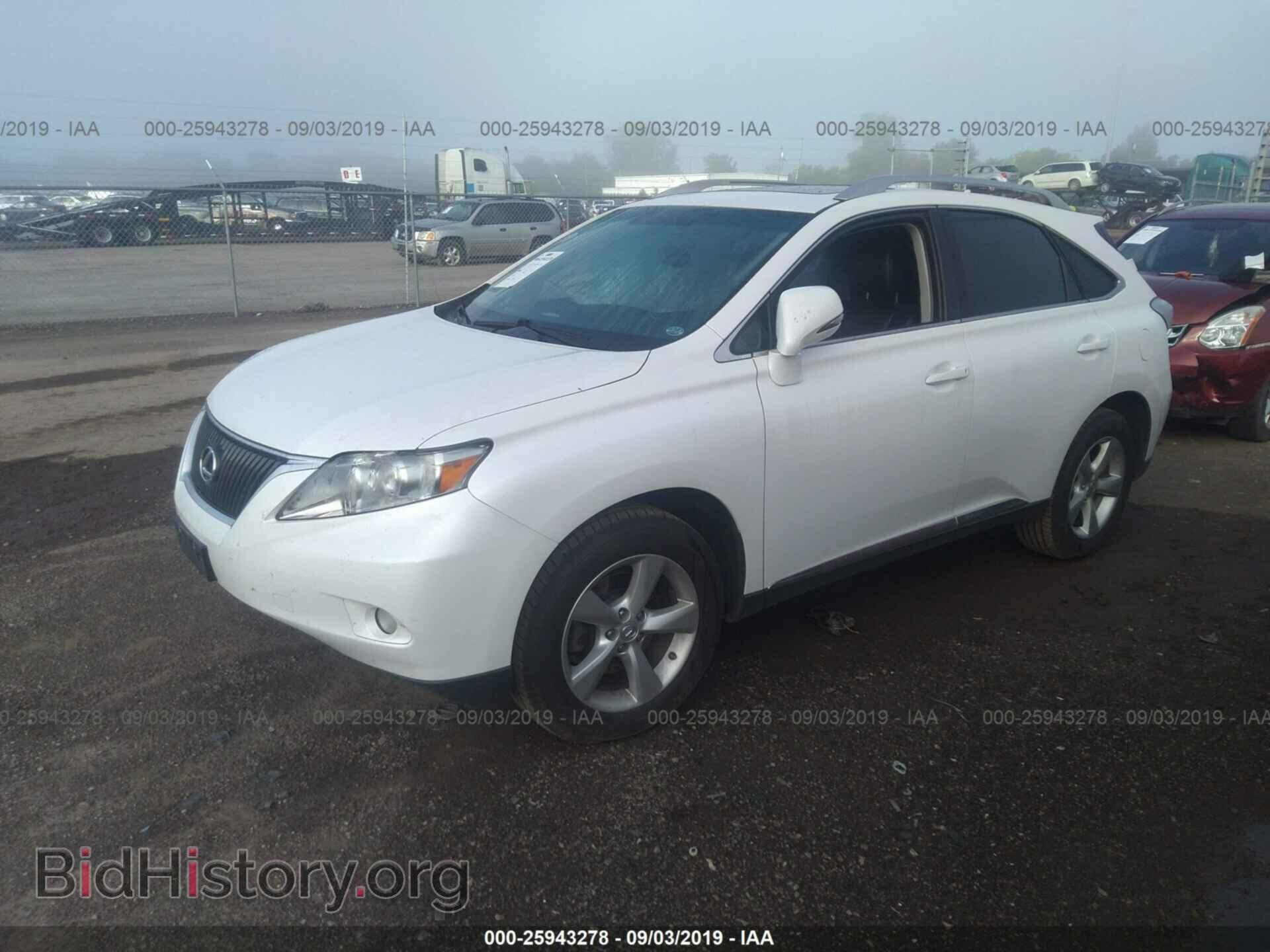 2011 LEXUS RX - VIN: 2T2BK1BA5BC100016 - Фото 2