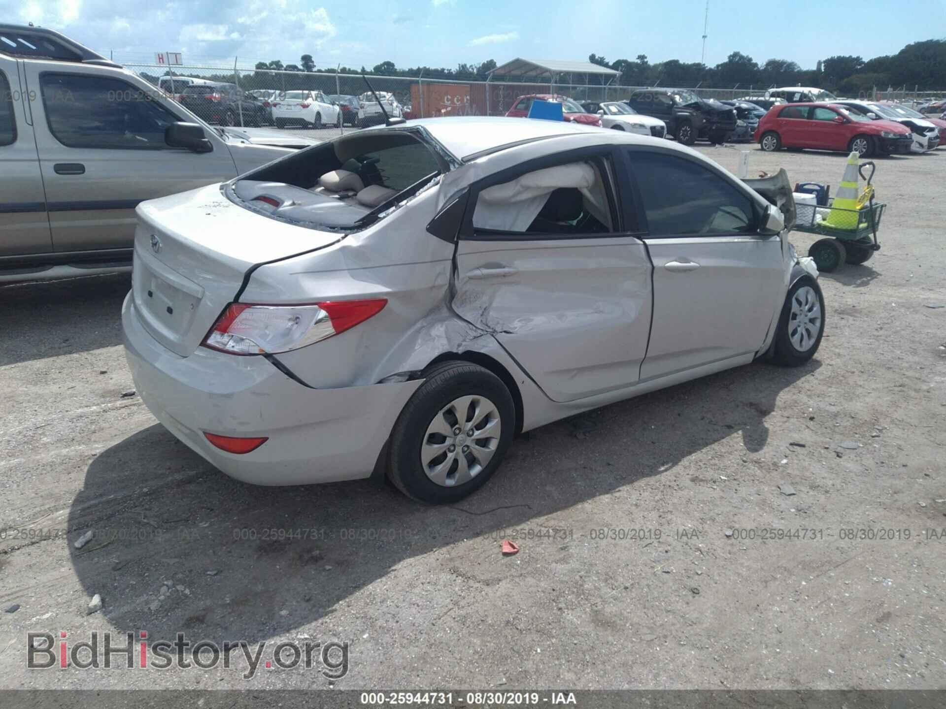 2016 HYUNDAI ACCENT - VIN: KMHCT4AEXGU077558 - Фото 4