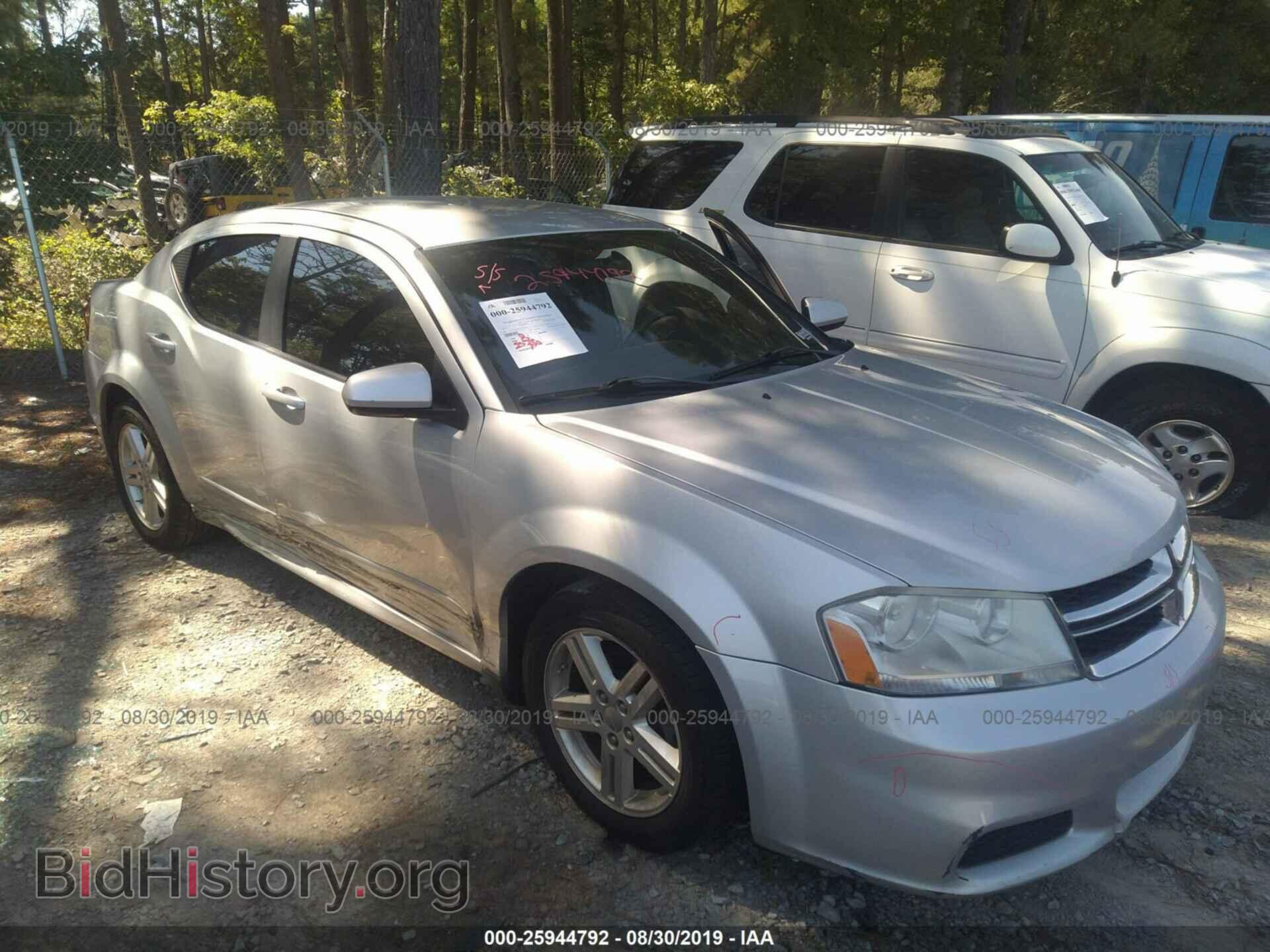 Фотография 1C3CDZCB1CN158393 - DODGE AVENGER 2012
