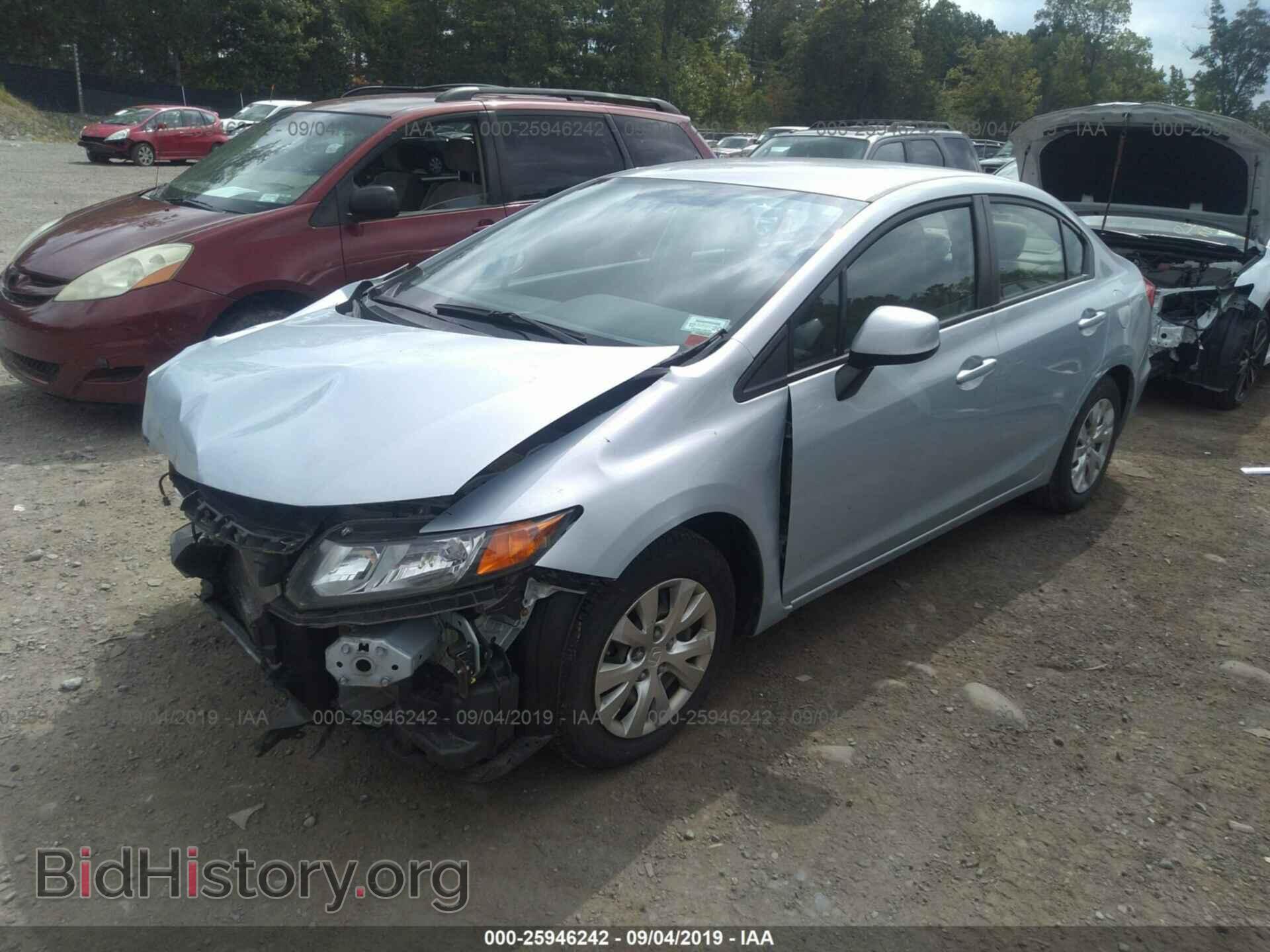 2012 HONDA CIVIC - VIN: 2HGFB2F53CH544769 - Фото 2