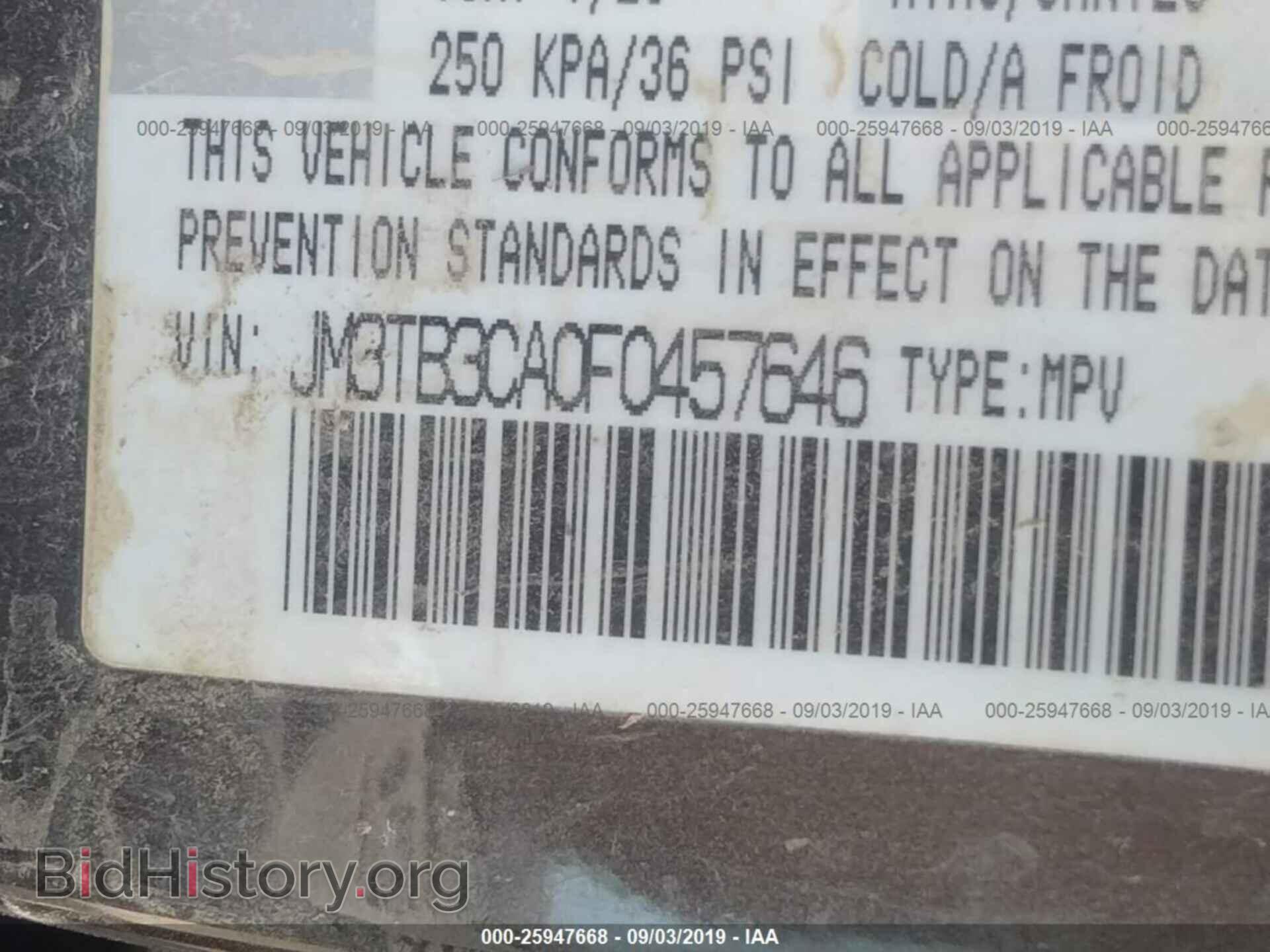 2015 MAZDA CX-9 - VIN: JM3TB3CA0F0457646 - Фото 9