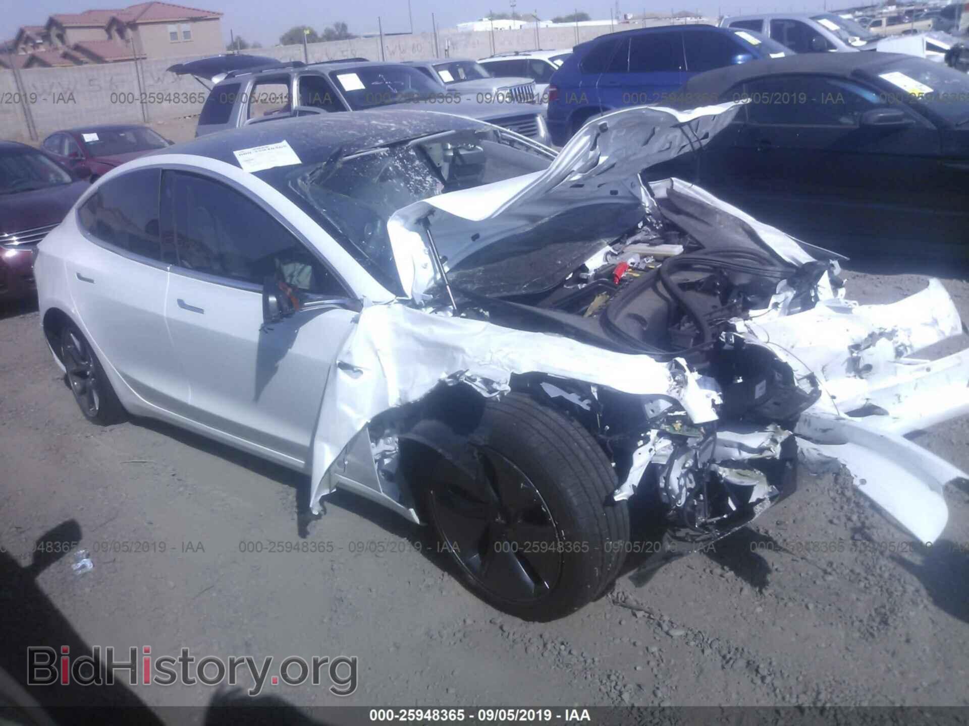 Photo 5YJ3E1EA9KF327202 - TESLA MODEL 3 2019