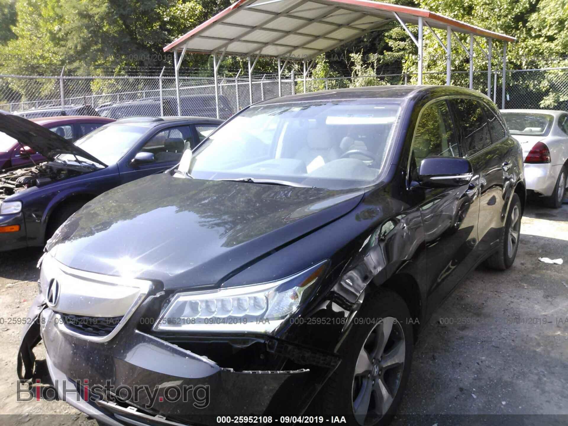 2014 ACURA MDX - VIN: 5FRYD4H26EB020250 - Фото 2