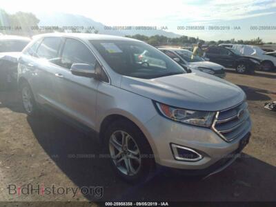 2016 Ford EDGE Titanium, gray — VIN 2FMPK4K99GBB05085, IAAI