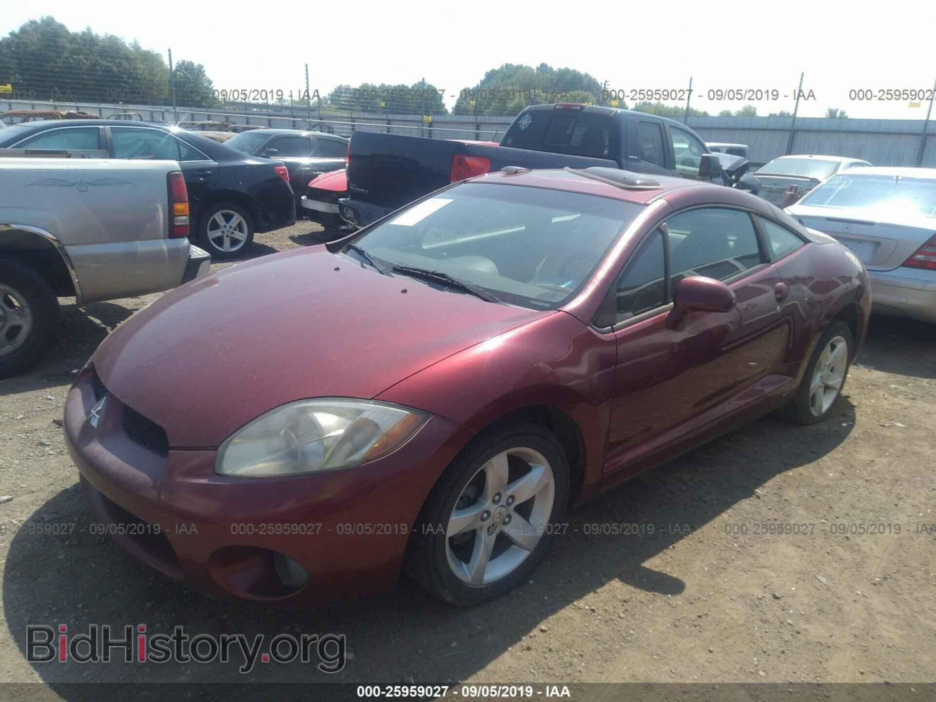 2007 MITSUBISHI ECLIPSE - VIN: 4A3AK24F57E012454 - Фото 2
