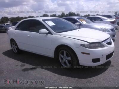 2006 Mazda 6 S, белый — VIN 1YVHP80D265M49766, IAAI