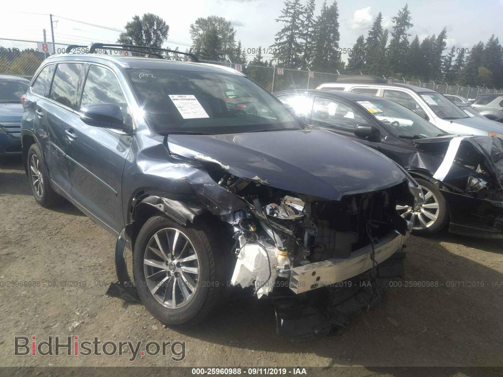 Photo 5TDJZRFH0HS404422 - TOYOTA HIGHLANDER 2017