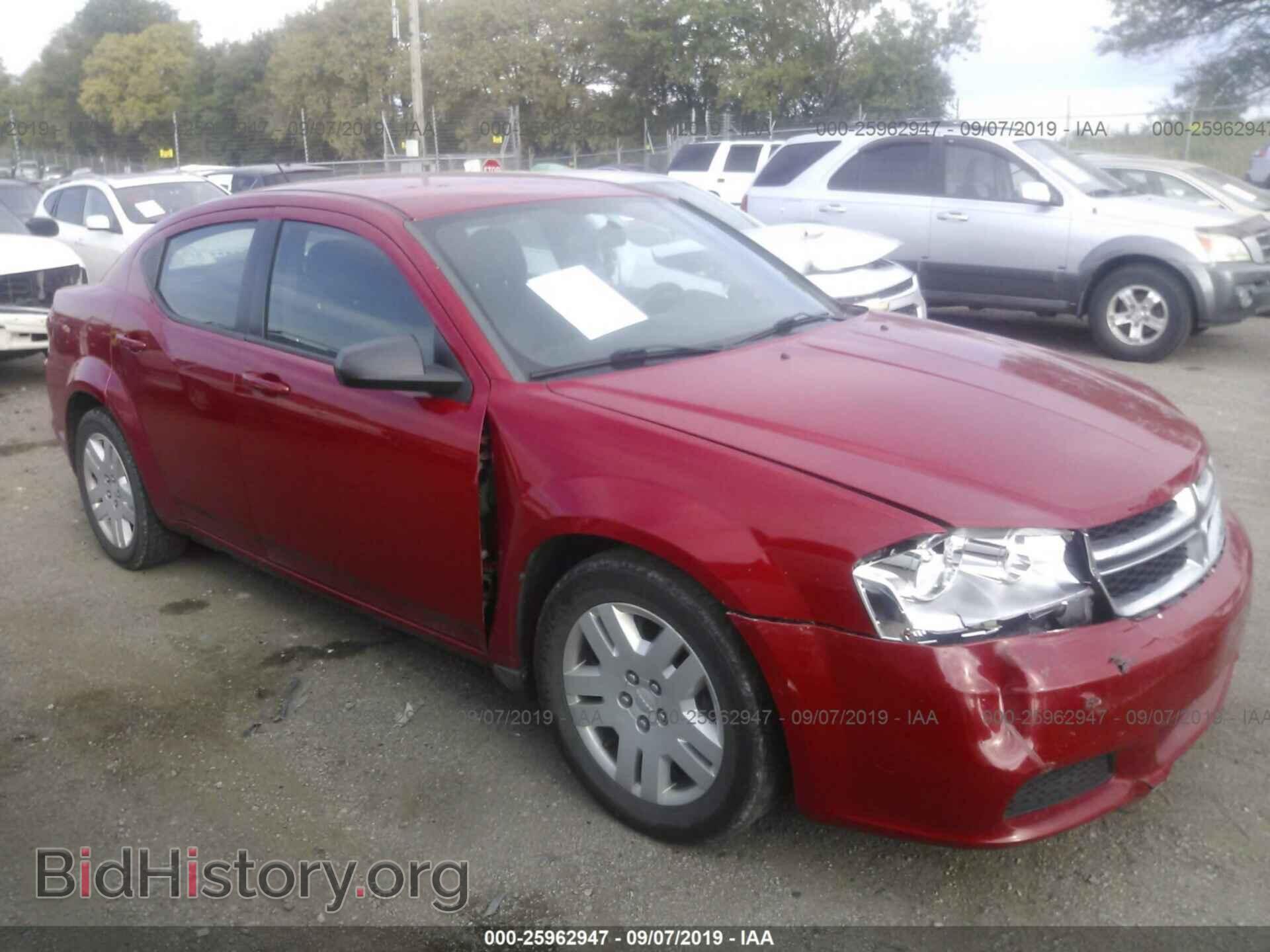 Photo 1C3CDZAB3CN214434 - DODGE AVENGER 2012
