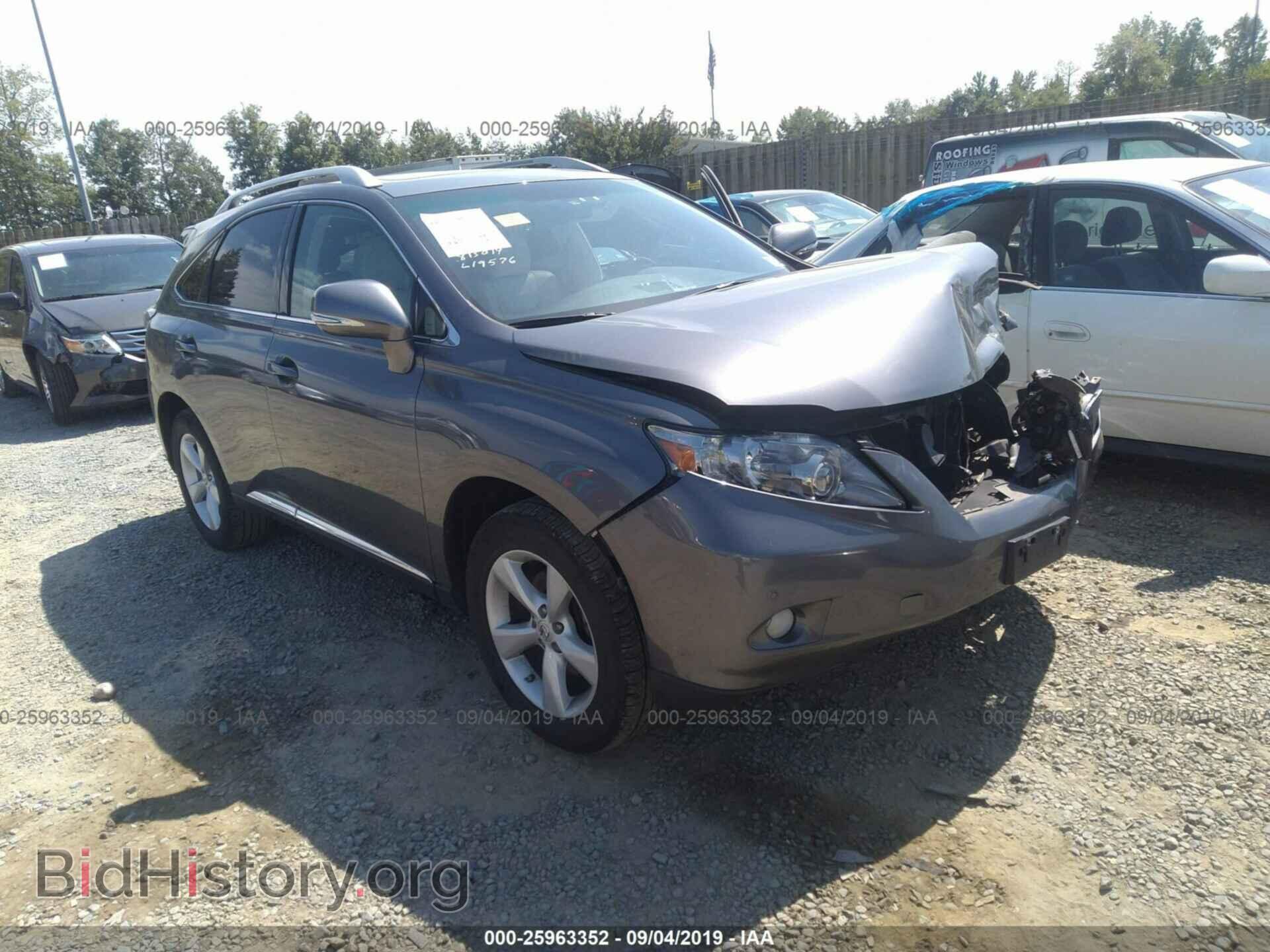 Photo 2T2BK1BA2CC135582 - LEXUS RX 2012