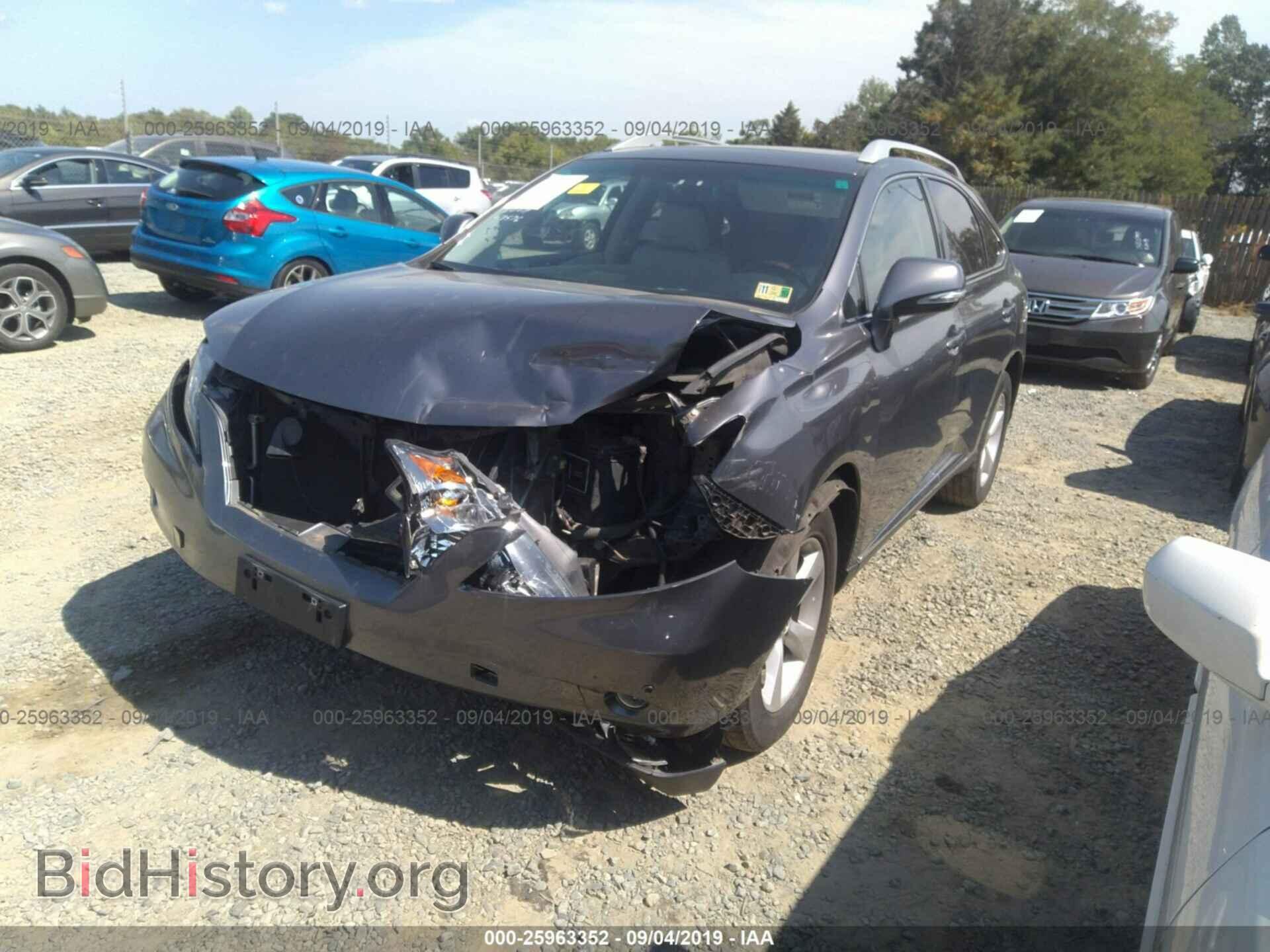 2012 LEXUS RX - VIN: 2T2BK1BA2CC135582 - Фото 2