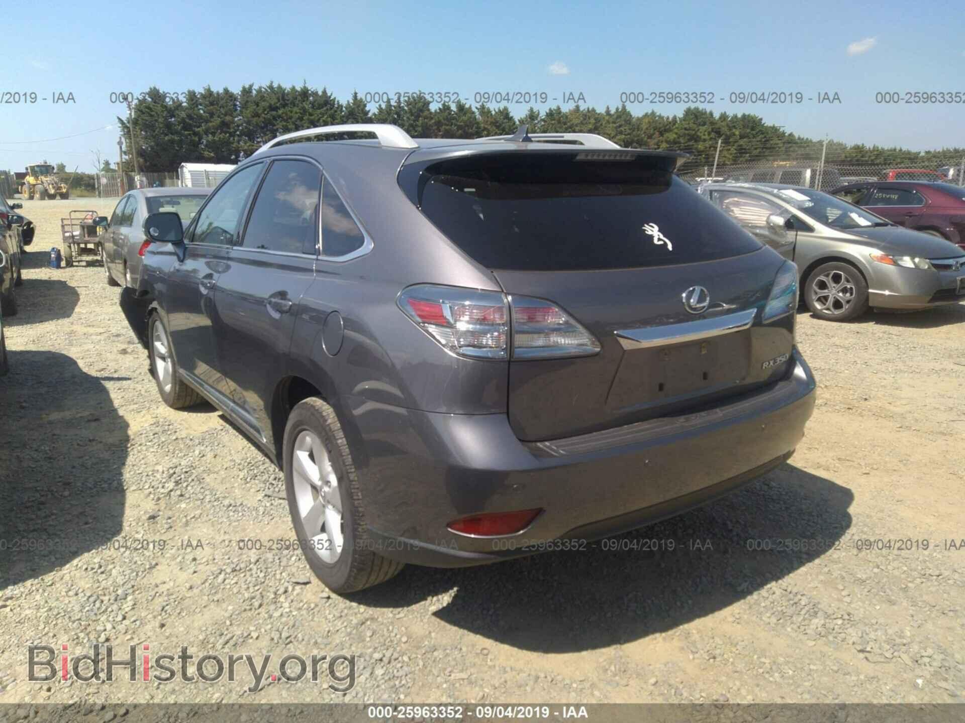 2012 LEXUS RX - VIN: 2T2BK1BA2CC135582 - Фото 3
