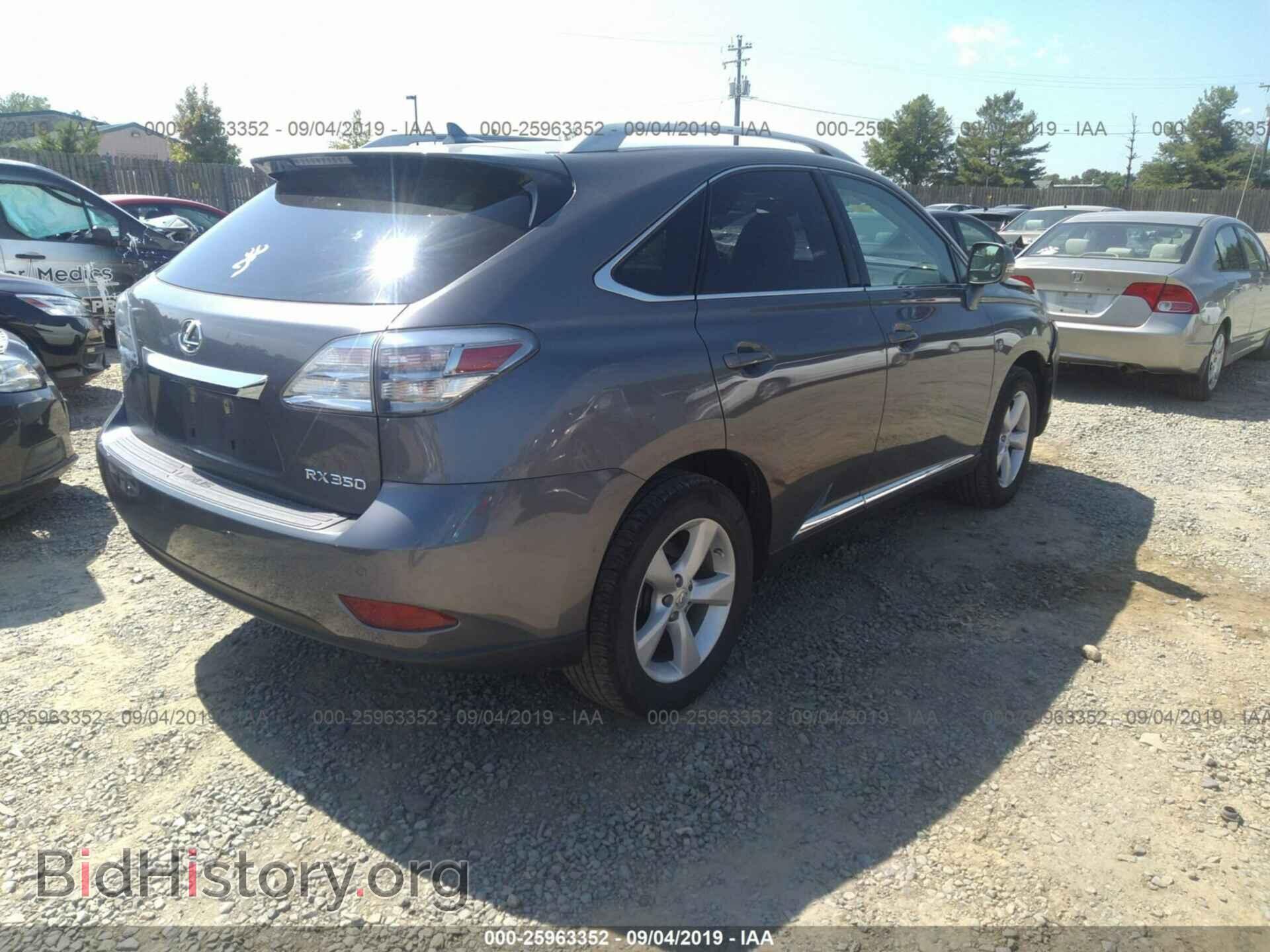 2012 LEXUS RX - VIN: 2T2BK1BA2CC135582 - Фото 4