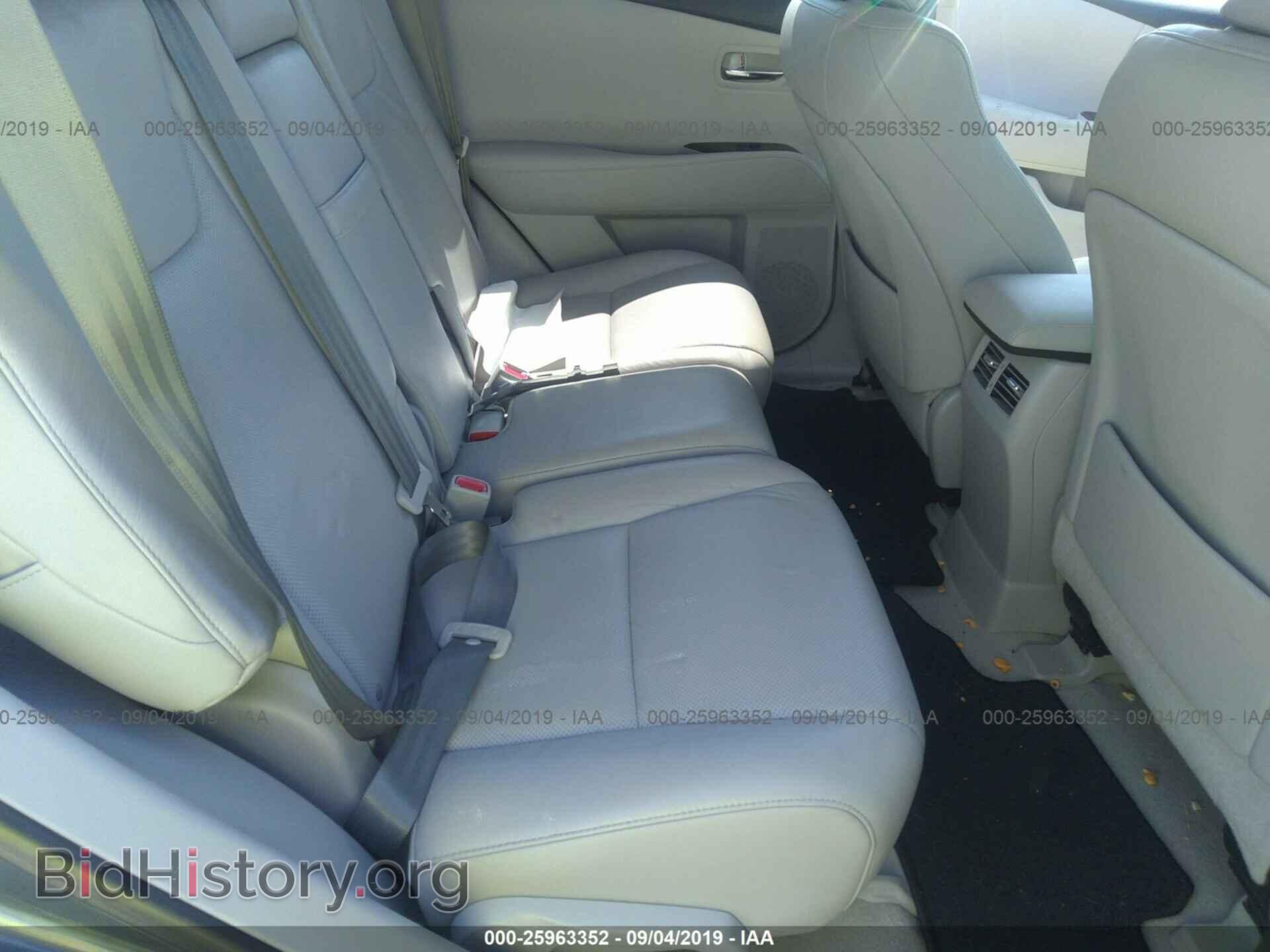 2012 LEXUS RX - VIN: 2T2BK1BA2CC135582 - Фото 8