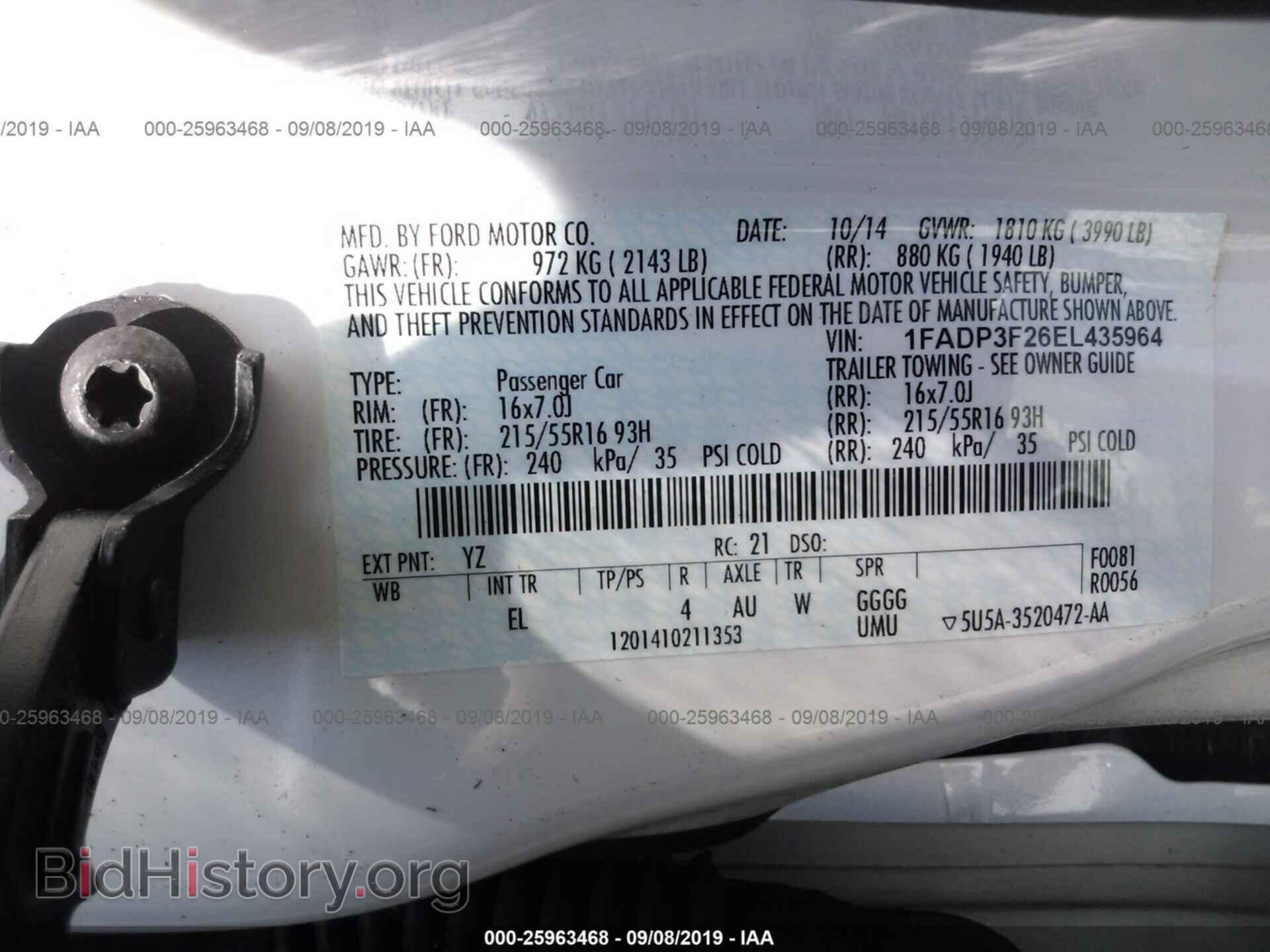 2014 FORD FOCUS - VIN: 1FADP3F26EL435964 - Photo 9