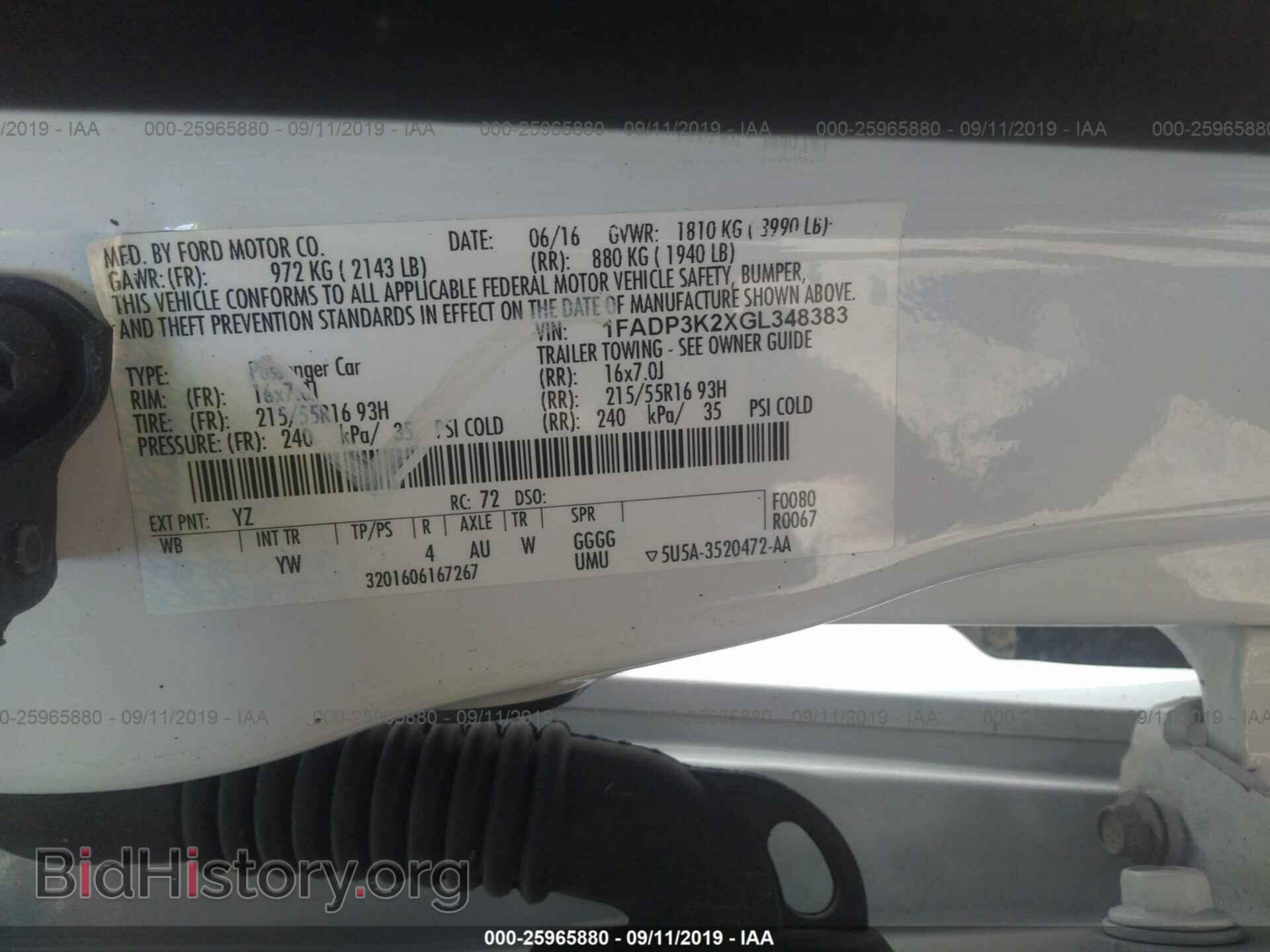 2016 FORD FOCUS - VIN: 1FADP3K2XGL348383 - Photo 9