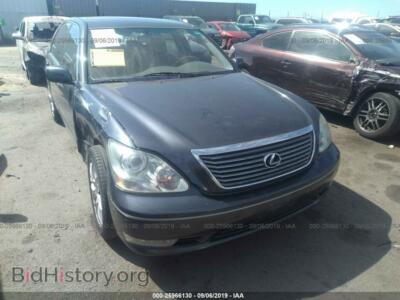 2006 Lexus LS 430, темно-синий — VIN JTHBN36FX65042435, IAAI