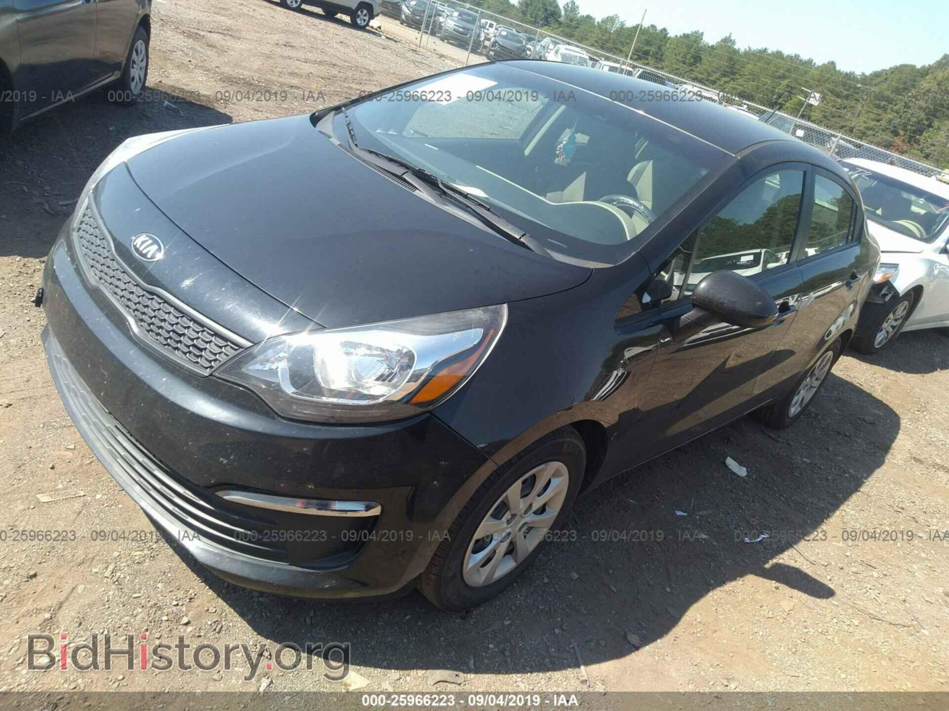 2016 KIA RIO - VIN: KNADM4A36G6541774 - Фото 2