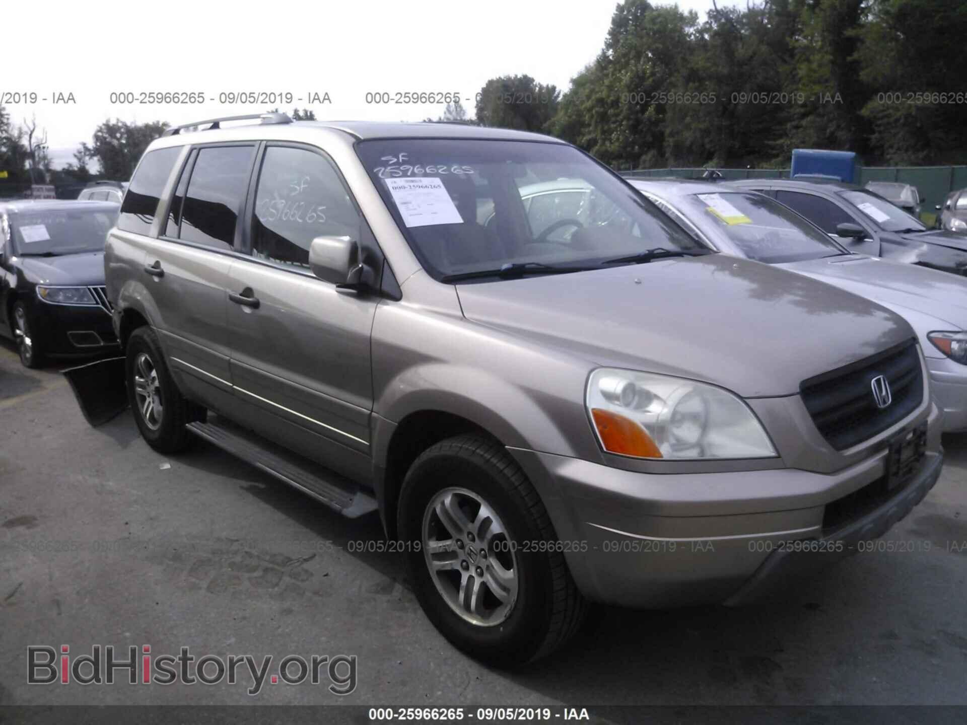 Photo 5FNYF18595B055689 - HONDA PILOT 2005