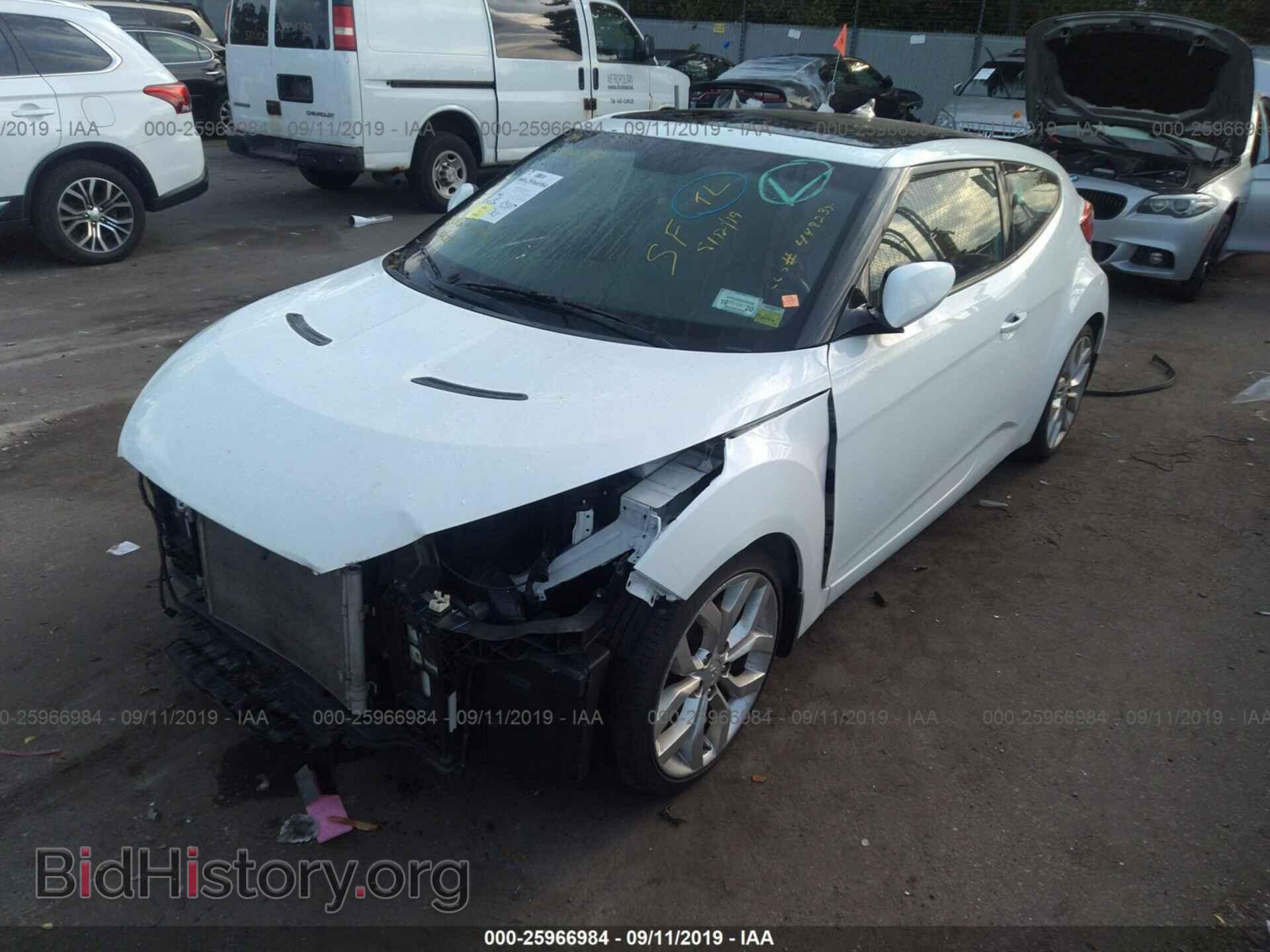 2012 HYUNDAI VELOSTER - VIN: KMHTC6AD9CU045696 - Фото 2