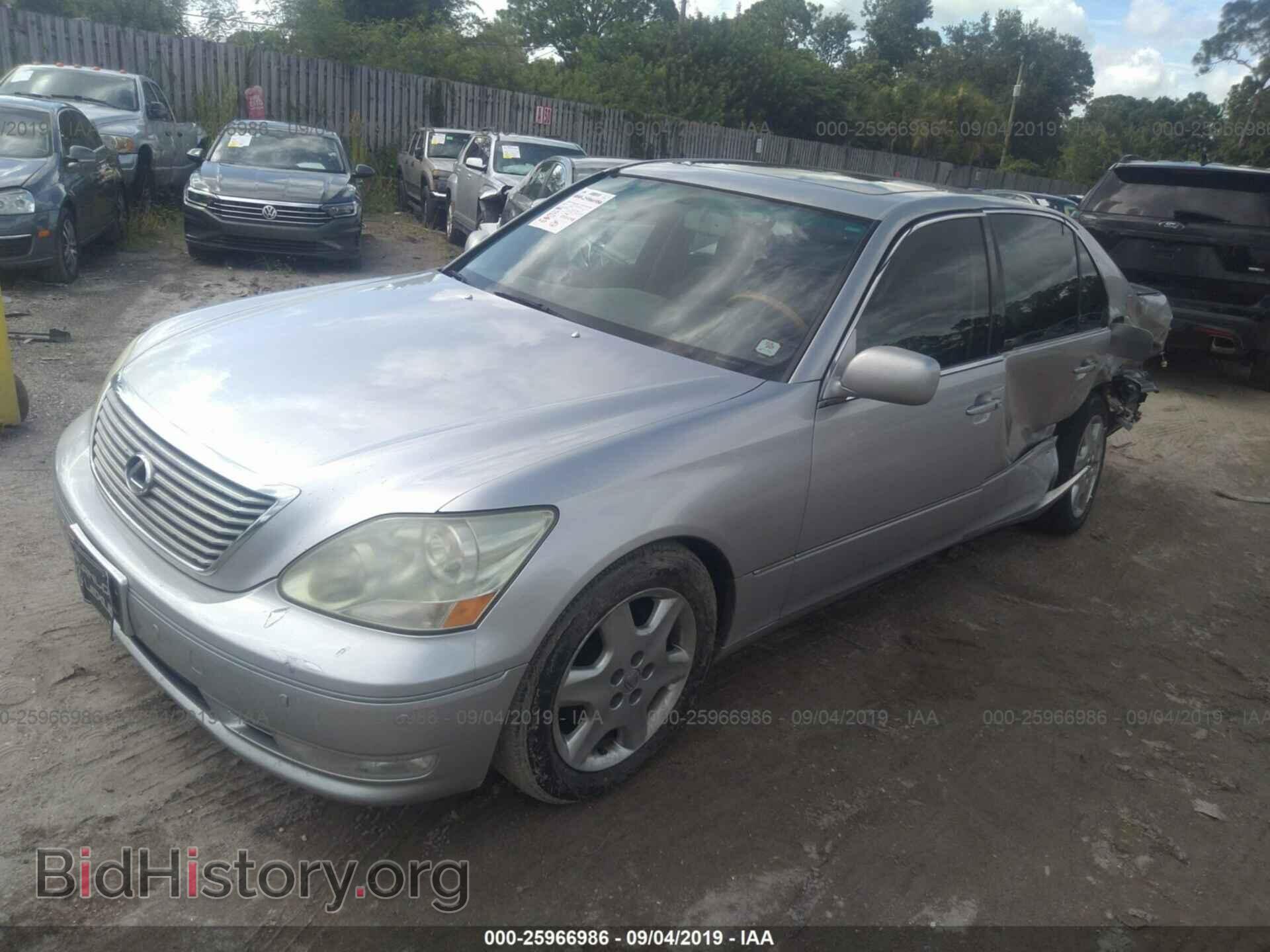 2004 LEXUS LS - VIN: JTHBN36F540169362 - Фото 2