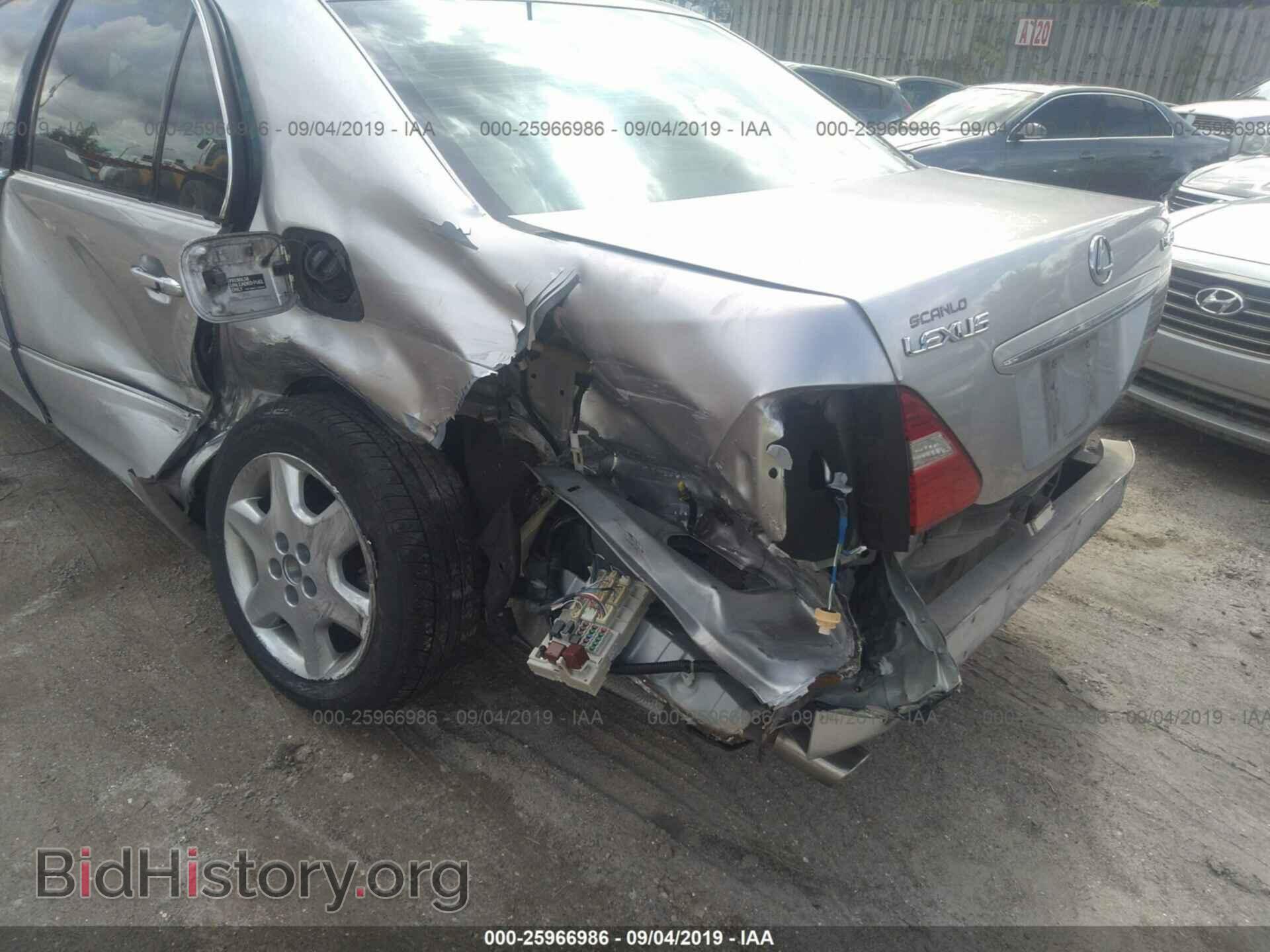 2004 LEXUS LS - VIN: JTHBN36F540169362 - Фото 6