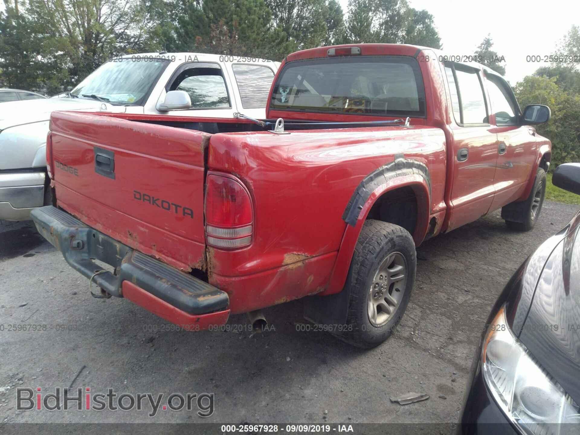 2004 DODGE DAKOTA - VIN: 1D7HG38KX4S560050 - Фото 4