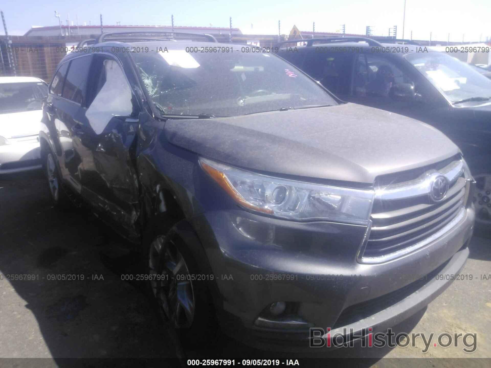 Photo 5TDDKRFH6GS236382 - TOYOTA HIGHLANDER 2016