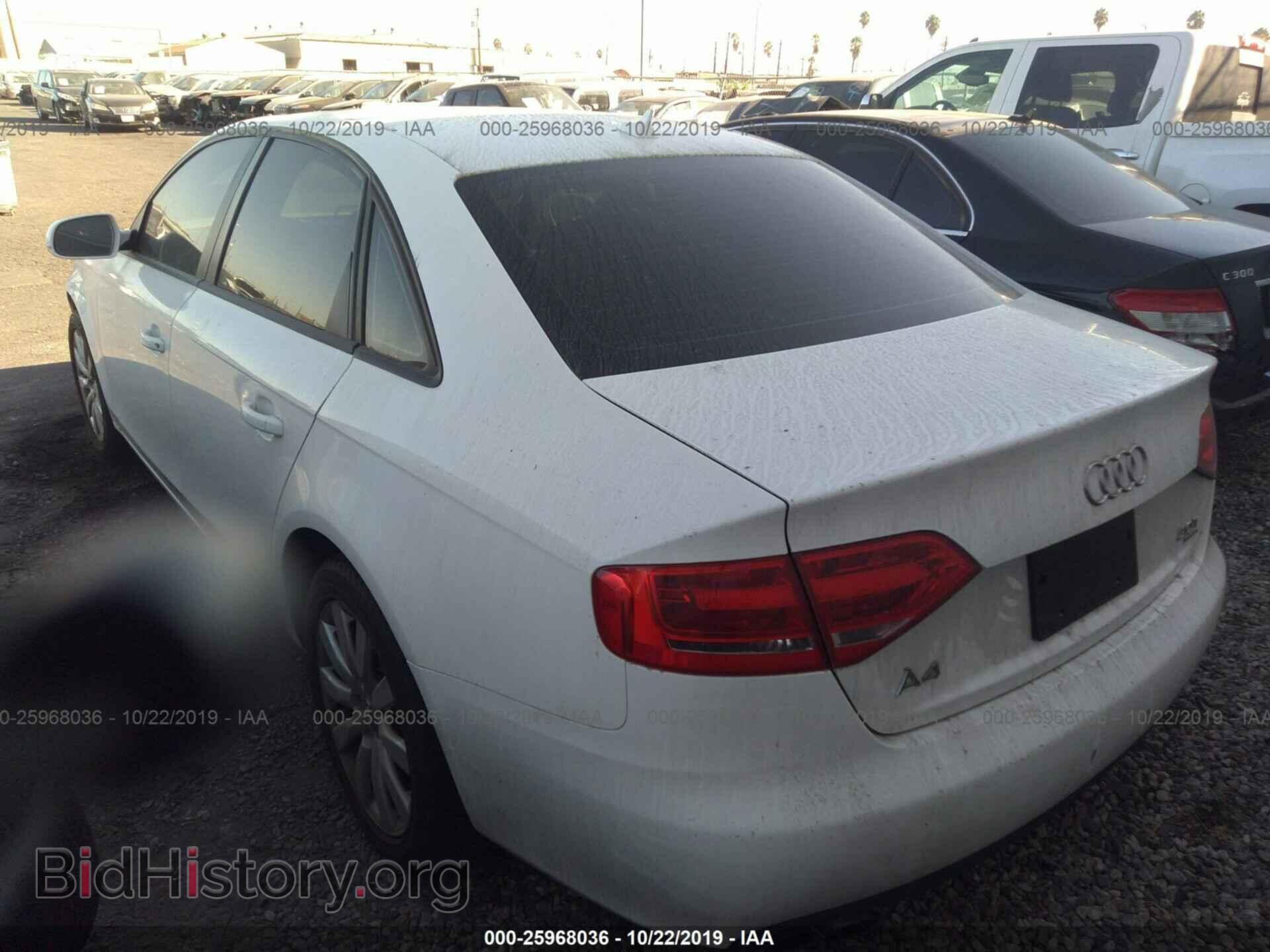 2012 AUDI A4 - VIN: WAUBFAFL2CA119971 - Photo 3