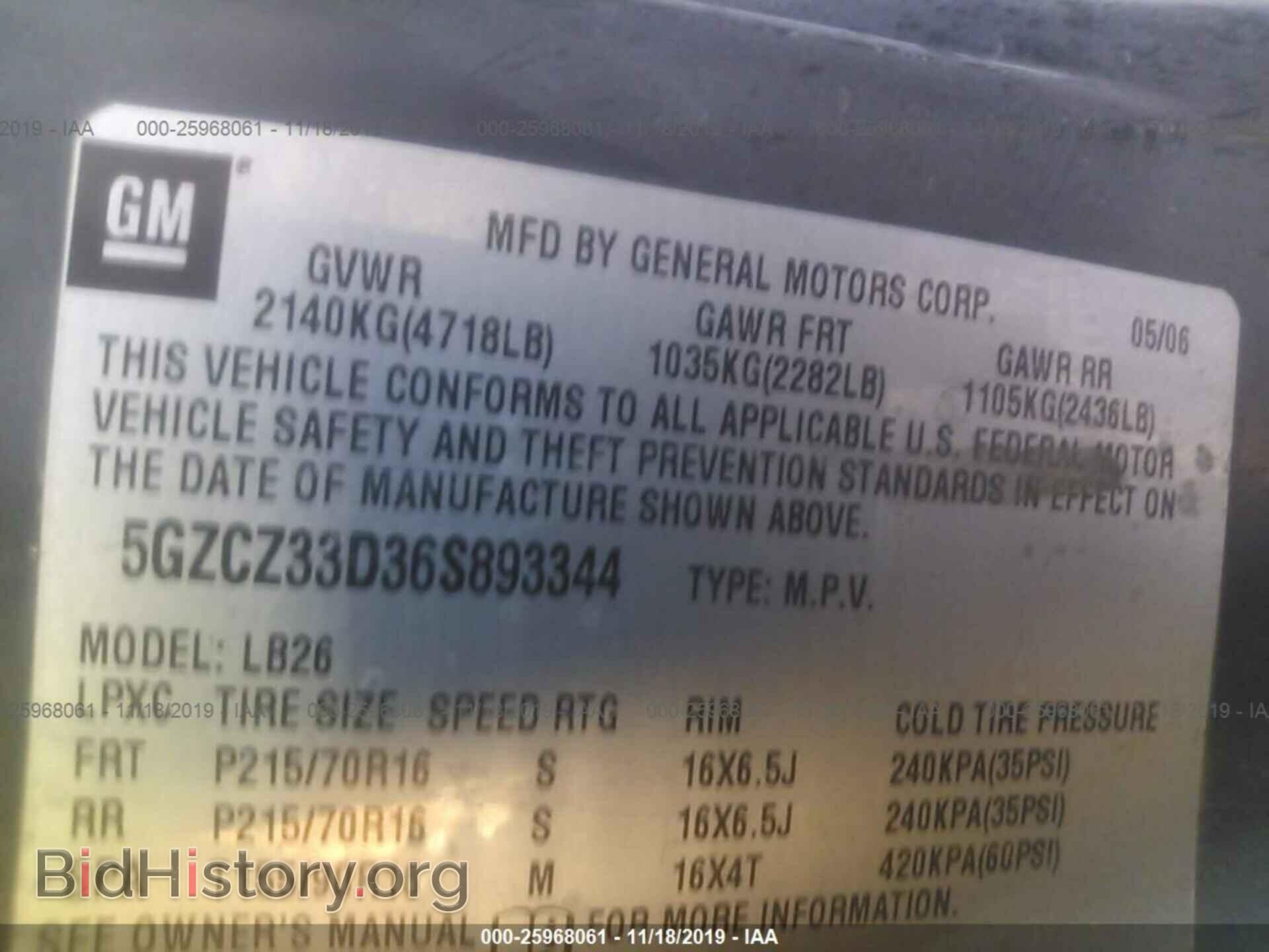 2006 SATURN VUE - VIN: 5GZCZ33D36S893344 - Фото 9