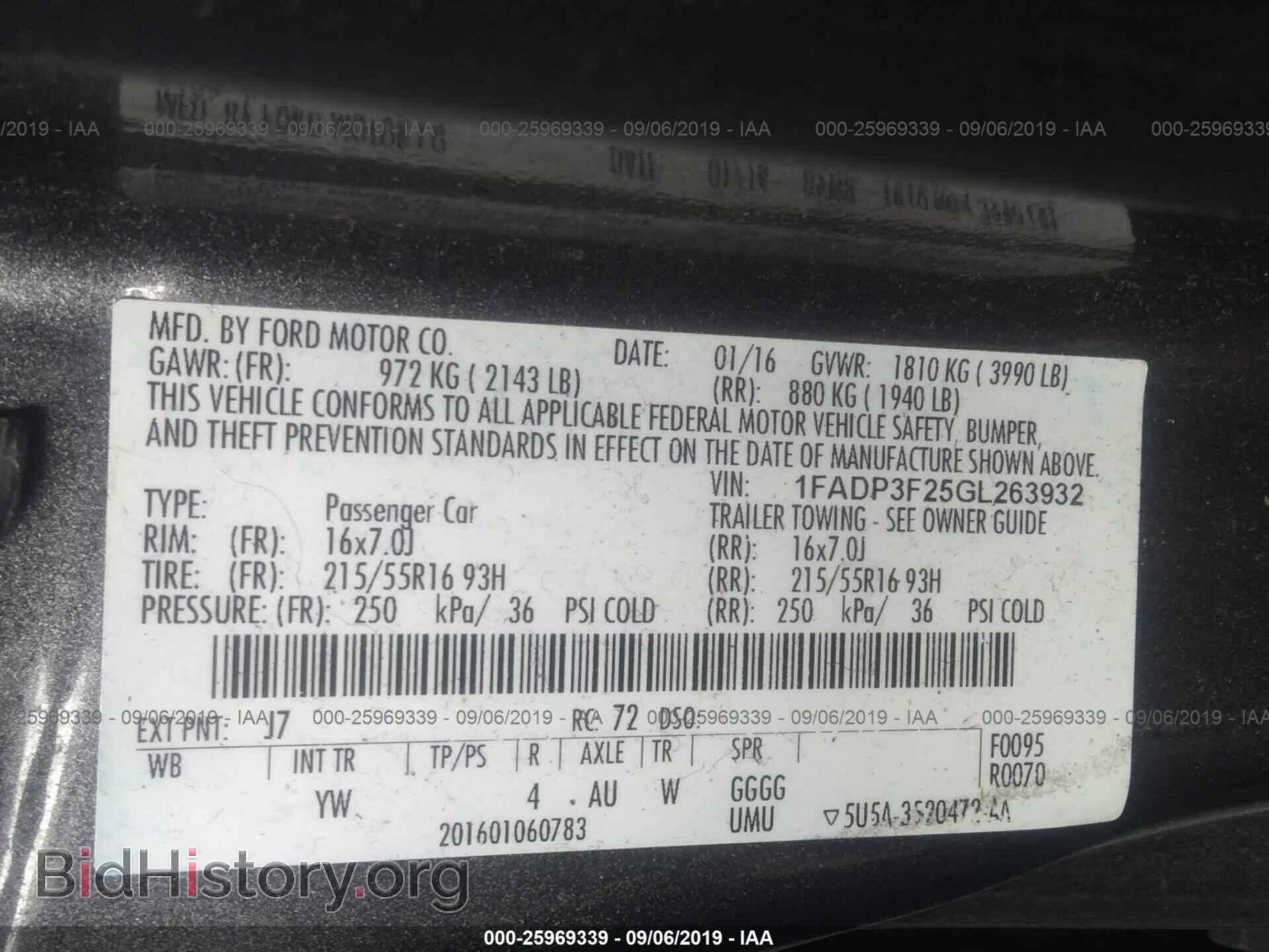 2016 FORD FOCUS - VIN: 1FADP3F25GL263932 - Photo 9