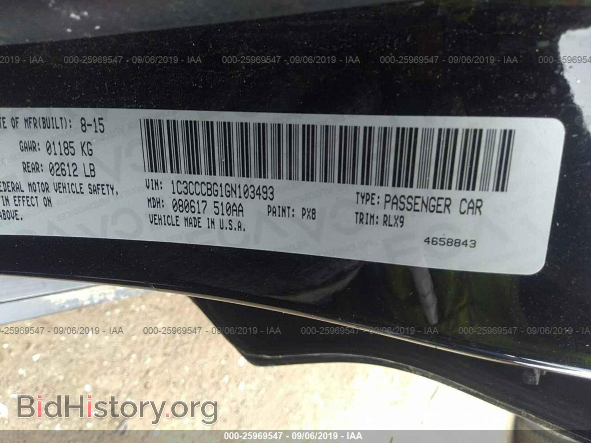 2016 CHRYSLER 200 - VIN: 1C3CCCBG1GN103493 - Photo 9
