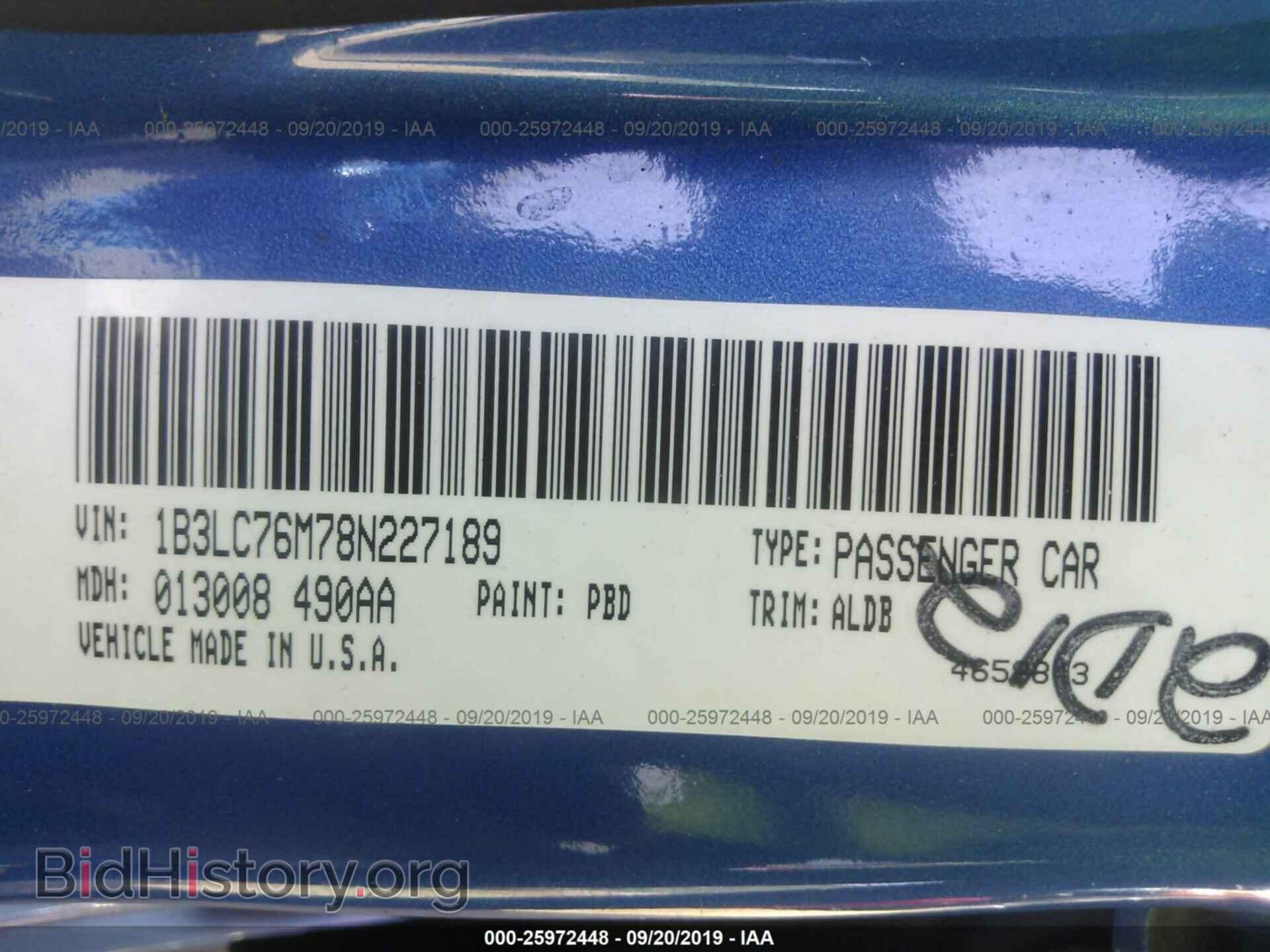 2008 DODGE AVENGER - VIN: 1B3LC76M78N227189 - Фото 9