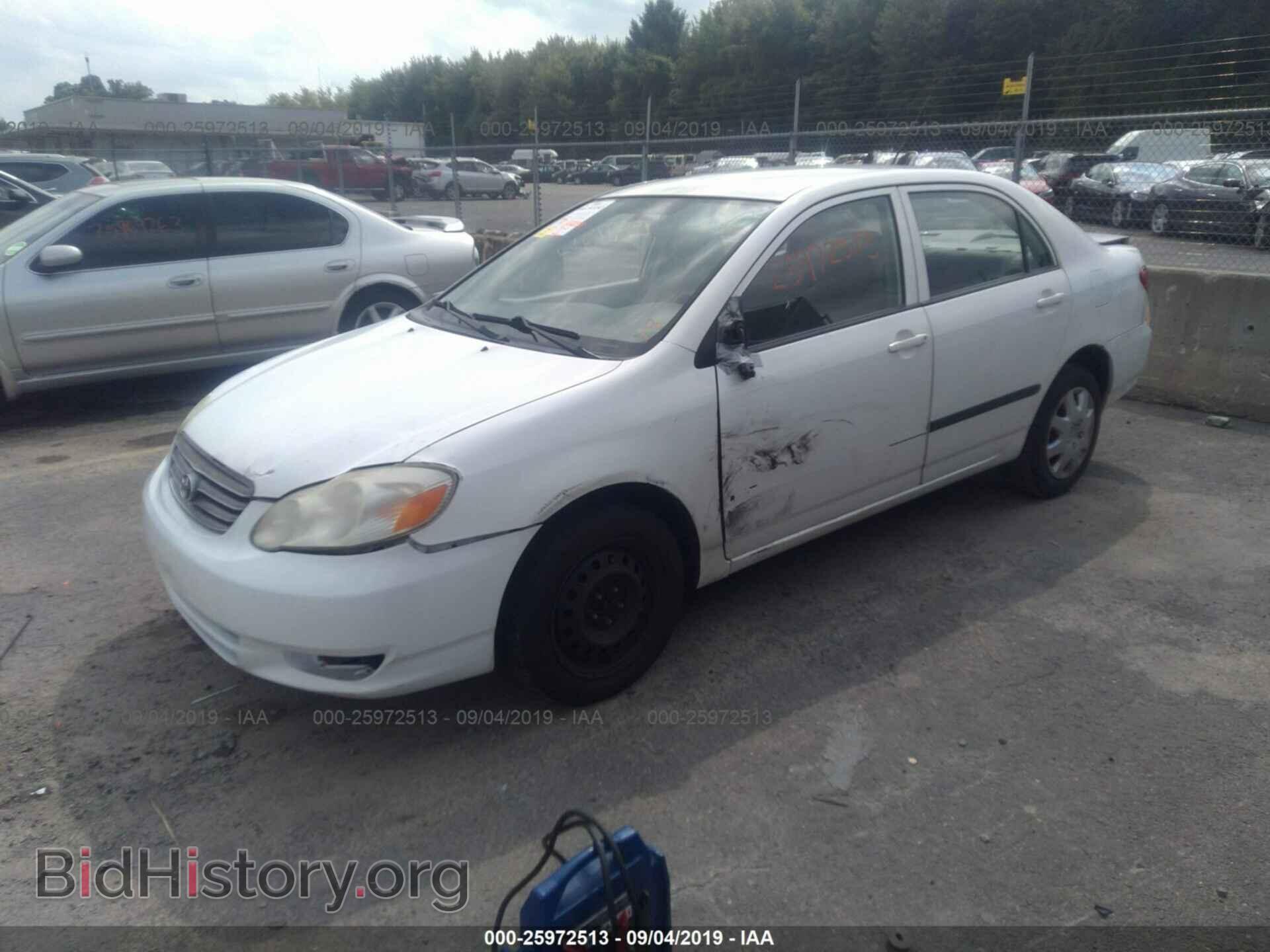 2003 TOYOTA COROLLA - VIN: 2T1BR32E03C159135 - Фото 2