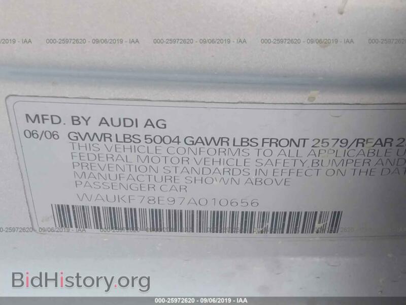 2007 Audi A4 (VIN WAUKF78E97A010656) — photo 9 of 10