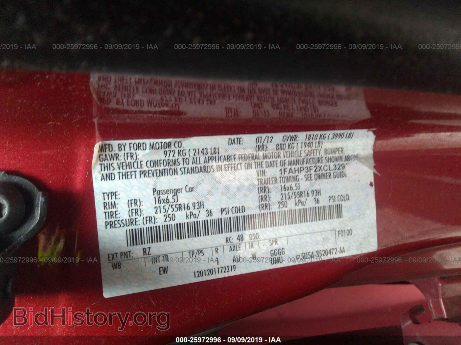 2012 FORD FOCUS - VIN: 1FAHP3F2XCL329368 - Photo 9
