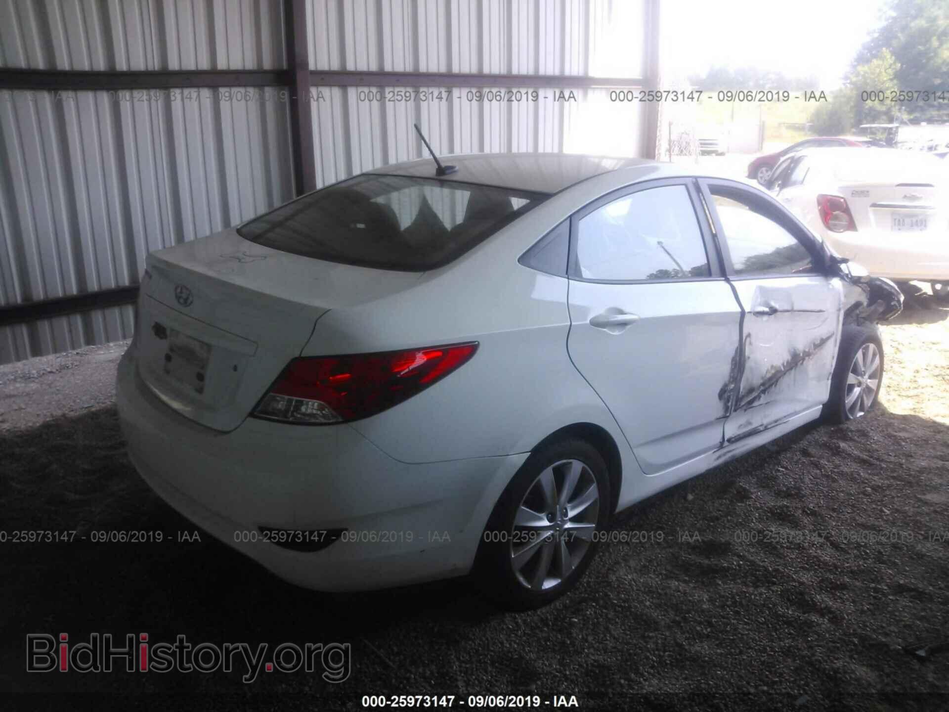 2013 HYUNDAI ACCENT - VIN: KMHCU4AEXDU310007 - Фото 4