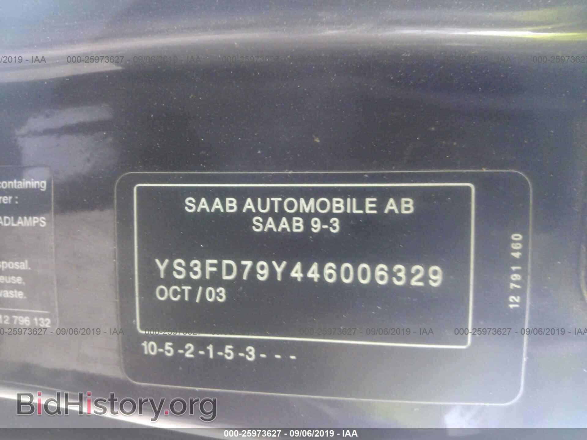 2004 SAAB 9-3 - VIN: YS3FD79Y446006329 - Photo 9