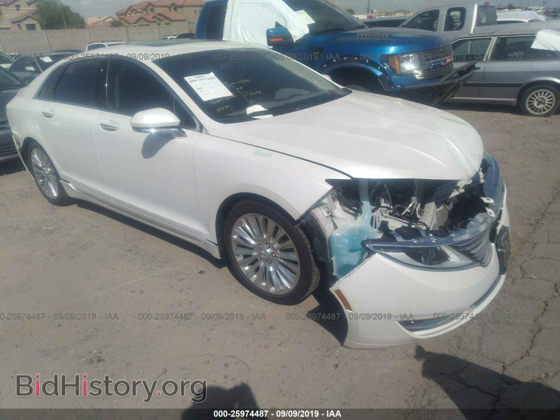 Фотография 3LN6L2G92GR617794 - LINCOLN MKZ 2016