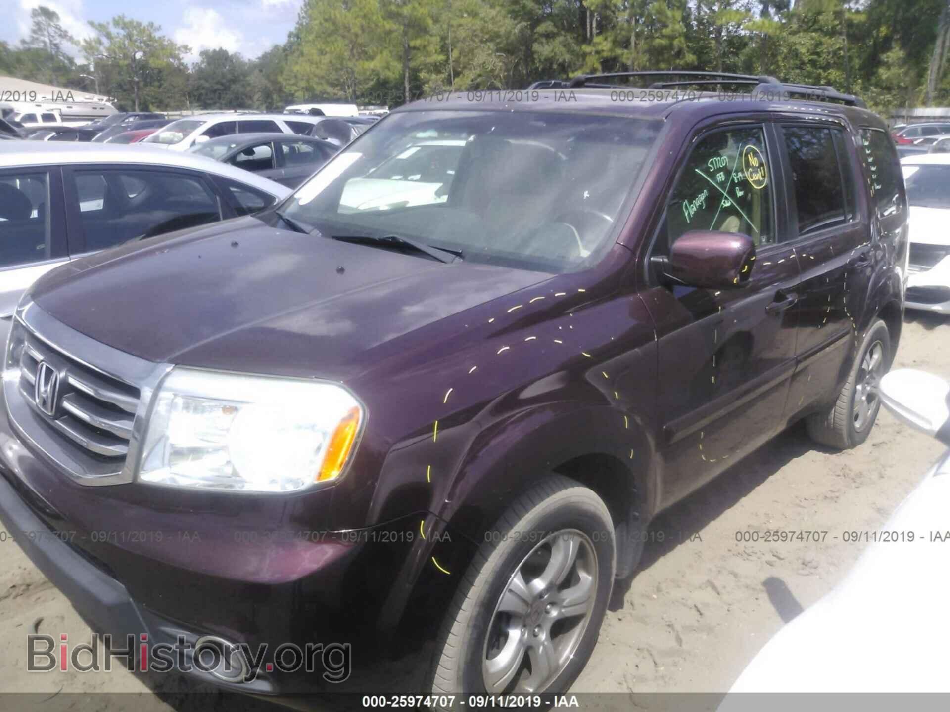 2012 HONDA PILOT - VIN: 5FNYF4H73CB017200 - Фото 2