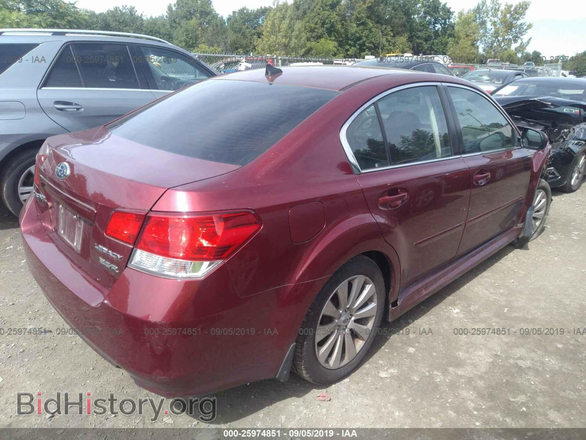 2012 SUBARU LEGACY - VIN: 4S3BMDJ68C2024126 - Фото 4