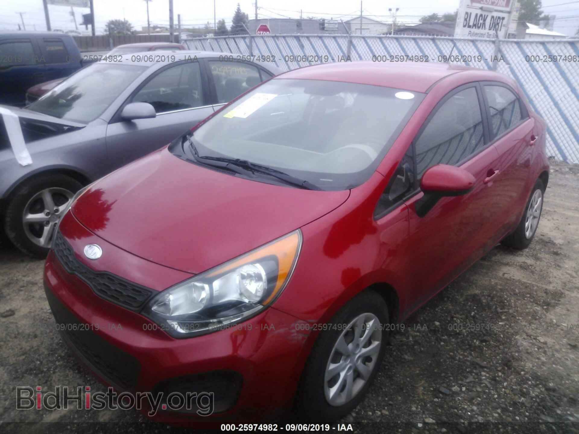 2012 KIA RIO - VIN: KNADM5A34C6014204 - Фото 2