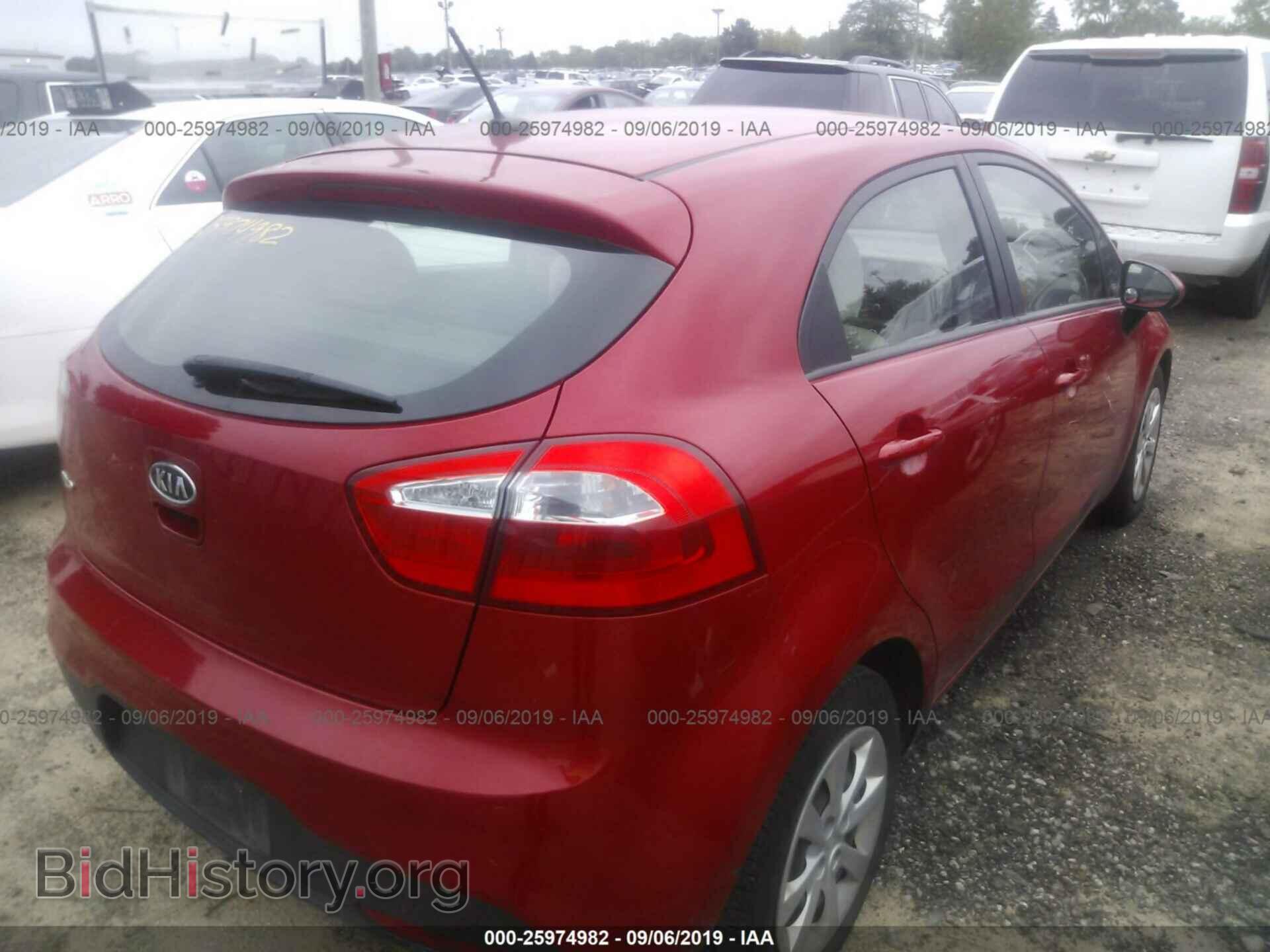 2012 KIA RIO - VIN: KNADM5A34C6014204 - Фото 4